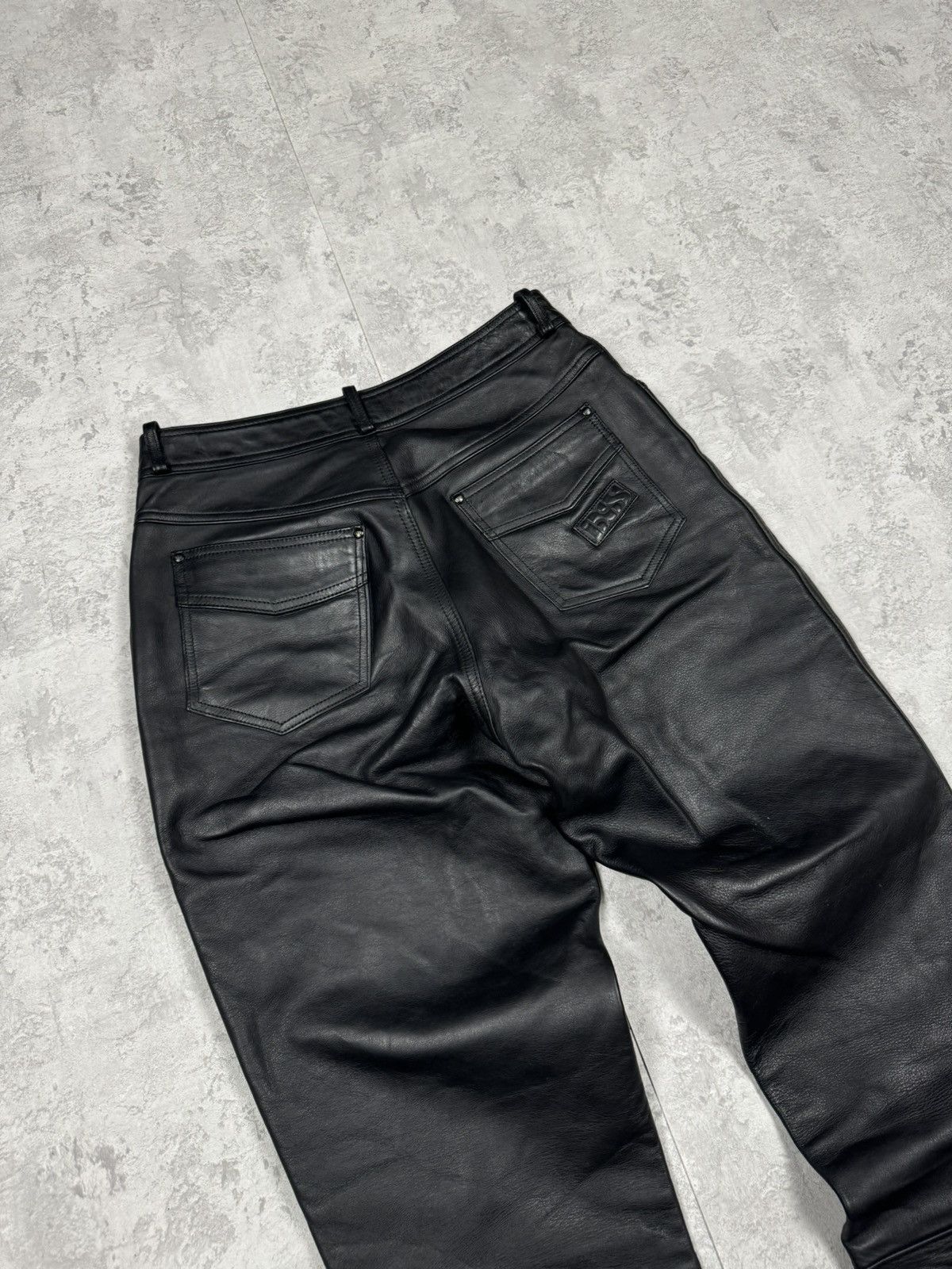 Genuine Leather Vintage IXS Genuine Leather Motorcycle Biker Pants Size 44/L Size US 35 - 13 Thumbnail
