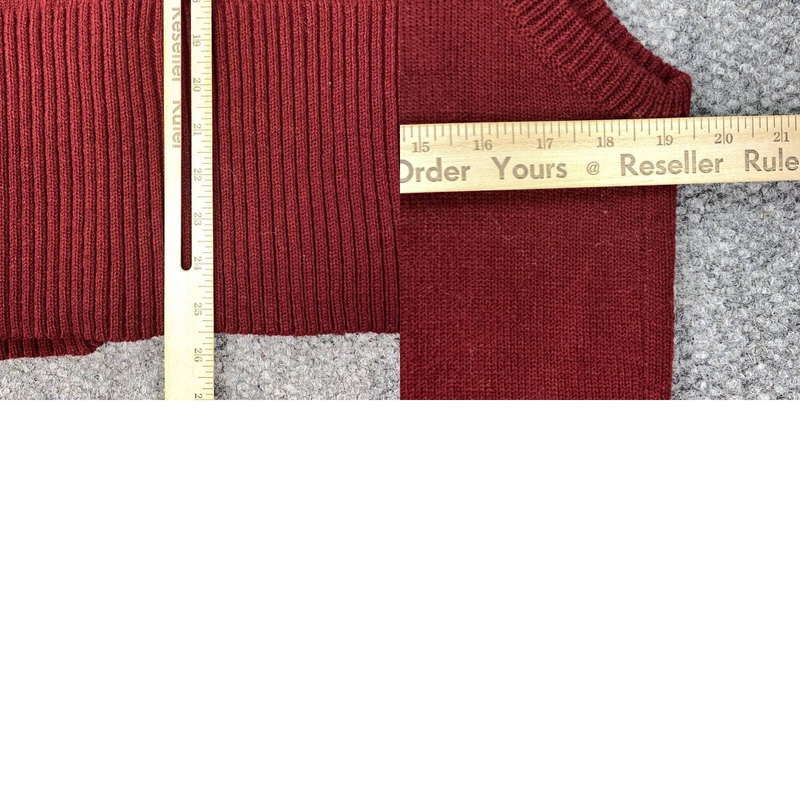 KEEN VINTAGE Keen Mens Sweater Vest Cardigan Knit Red Medium Pockets V-Neck 70s Ivy League Retro Grunge Admirers Mens Size US M / EU 48-50 / 2 - 8 Thumbnail