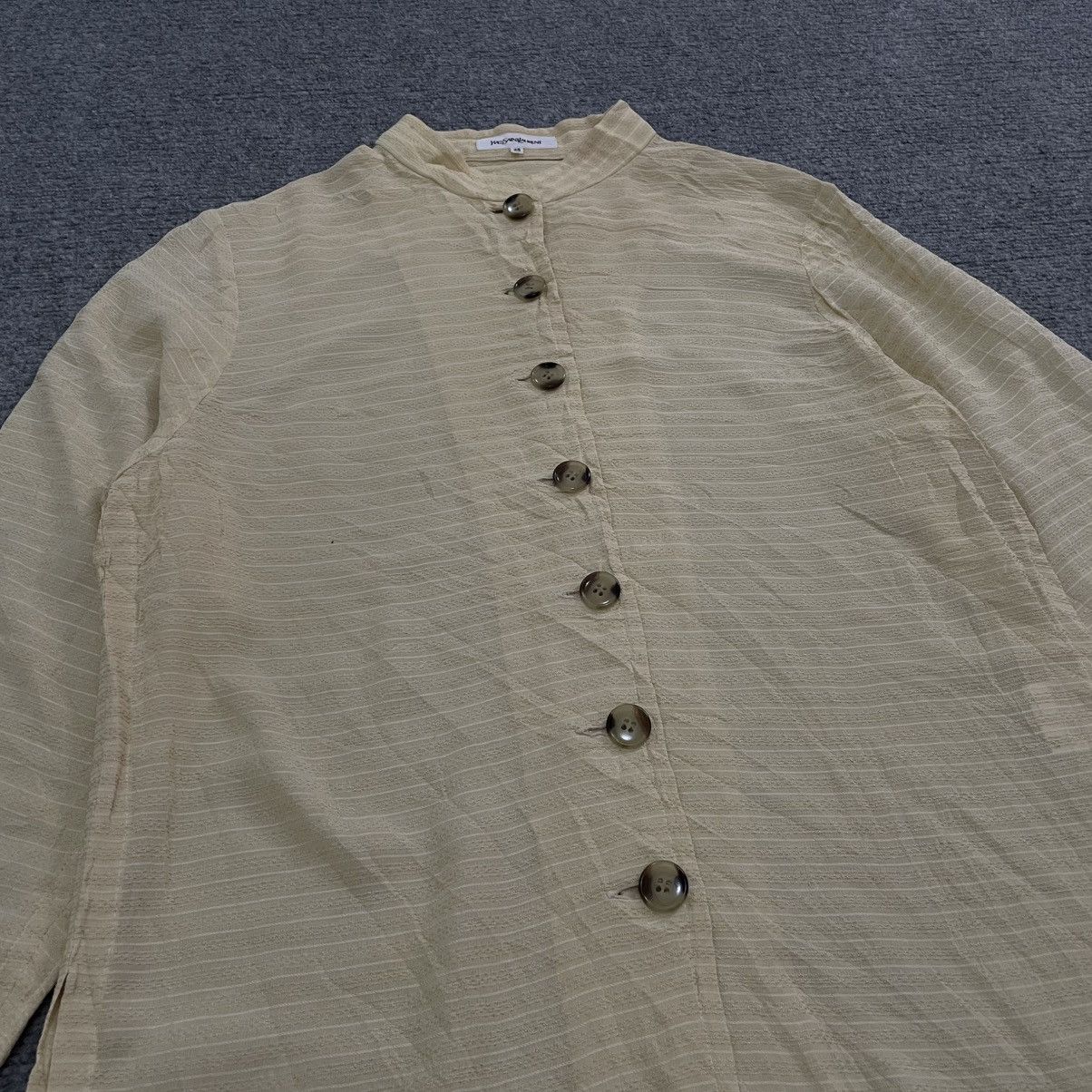 Yves Saint Laurent YSL Yves Saint Laurent Button Up Dress Shirt Streetwear Size XS / US 0-2 / IT 36-38 - 5 Thumbnail