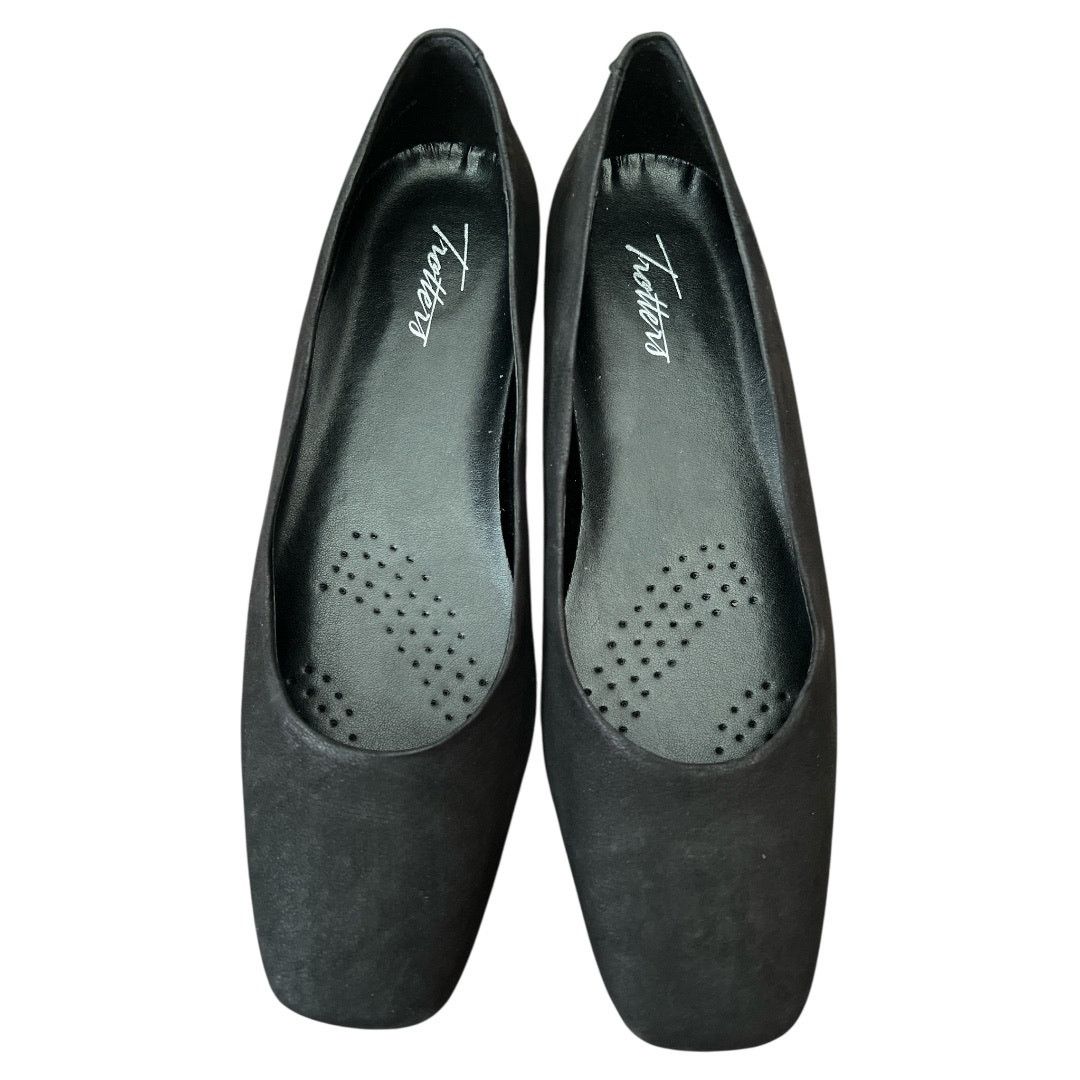 Other Trotters Honor Black Leather Square Toe Flats, US7.5 Narrow Size US 7.5 / IT 37.5 - 1 Thumbnail