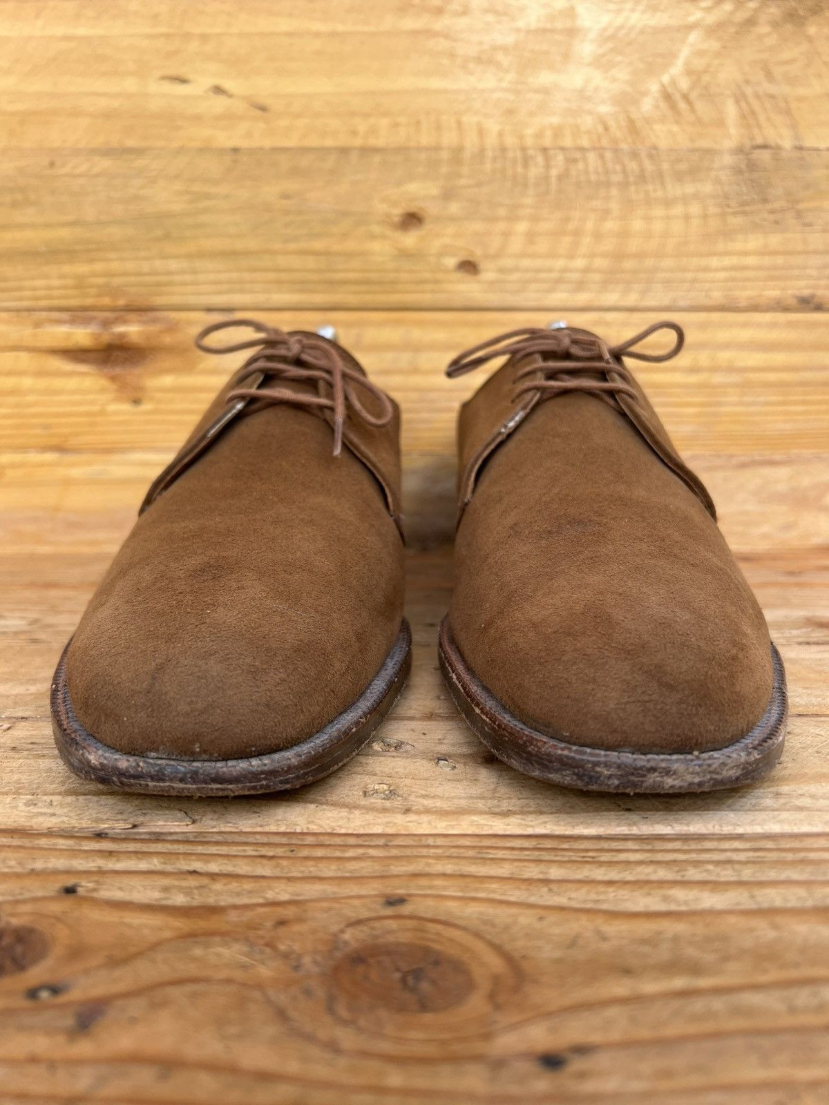 Crockett & Jones VTG Crockett & Jones Brown Suede Derby Dress Shoes Size US 8 / EU 41 - 5 Thumbnail