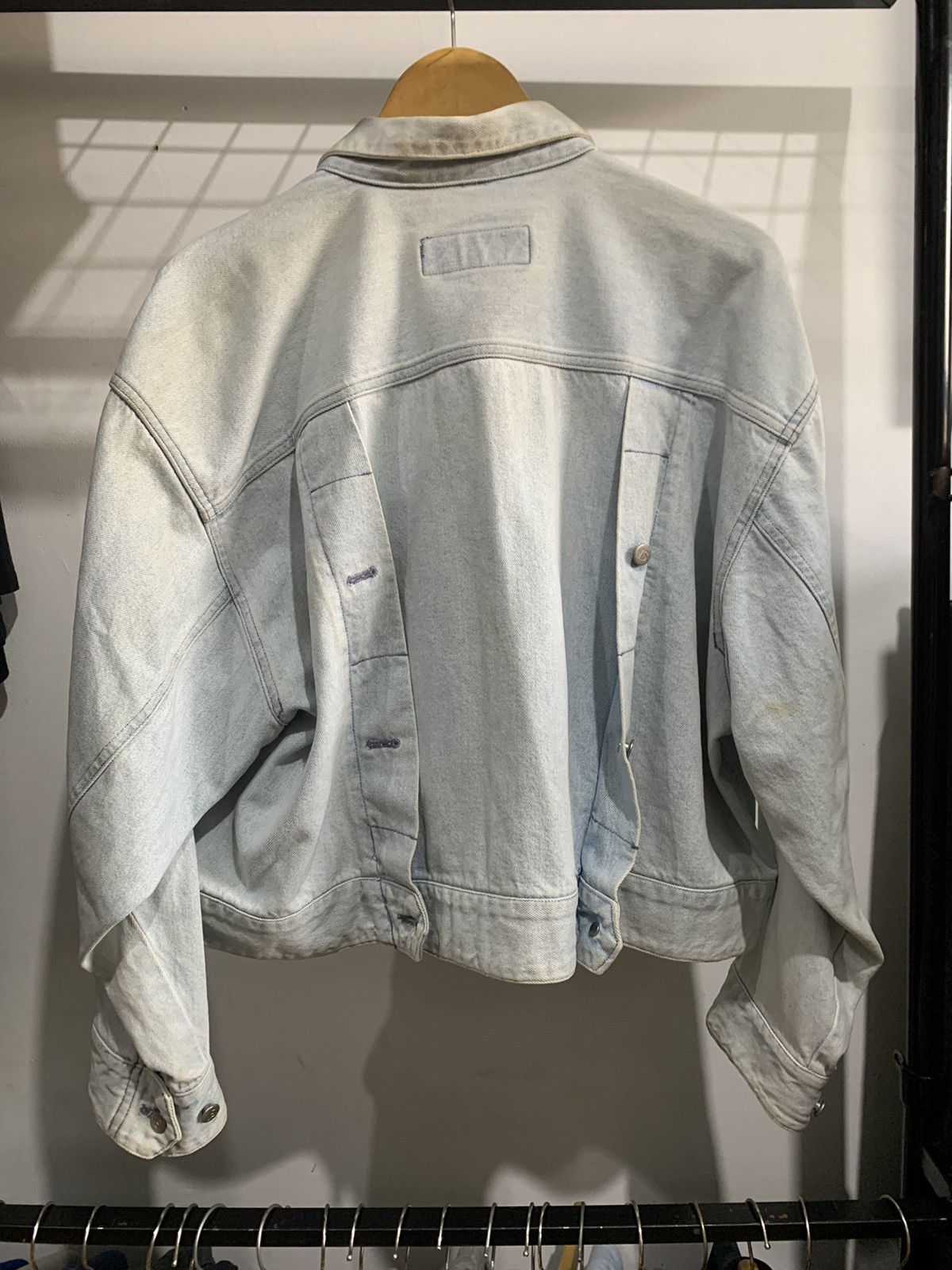 Designer × Issey Miyake 1990s Issey Miyake Denim Jacket Size US S / EU 44-46 / 1 - 2 Thumbnail