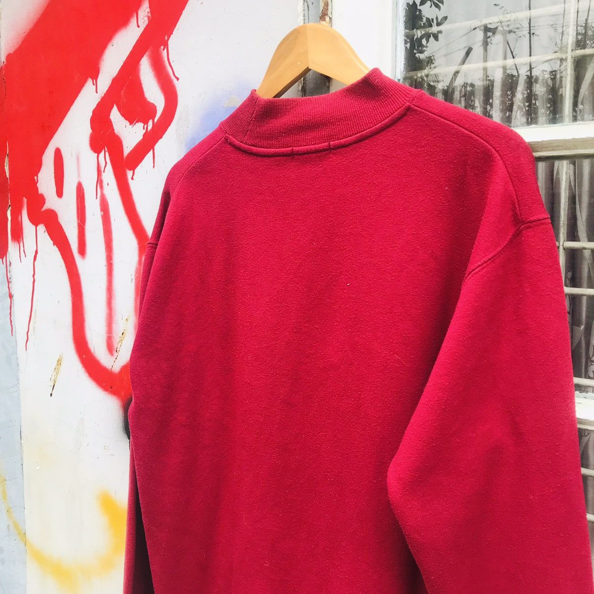 Vintage Vintage Browny Umock Neck Sweatshirt Size US M / EU 48-50 / 2 - 7 Thumbnail