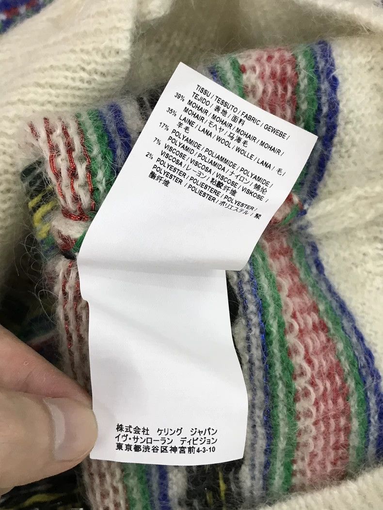 Saint Laurent Paris saint laurent colorful knit cardigan xs-2507 Size US XS / EU 42 / 0 - 5 Thumbnail