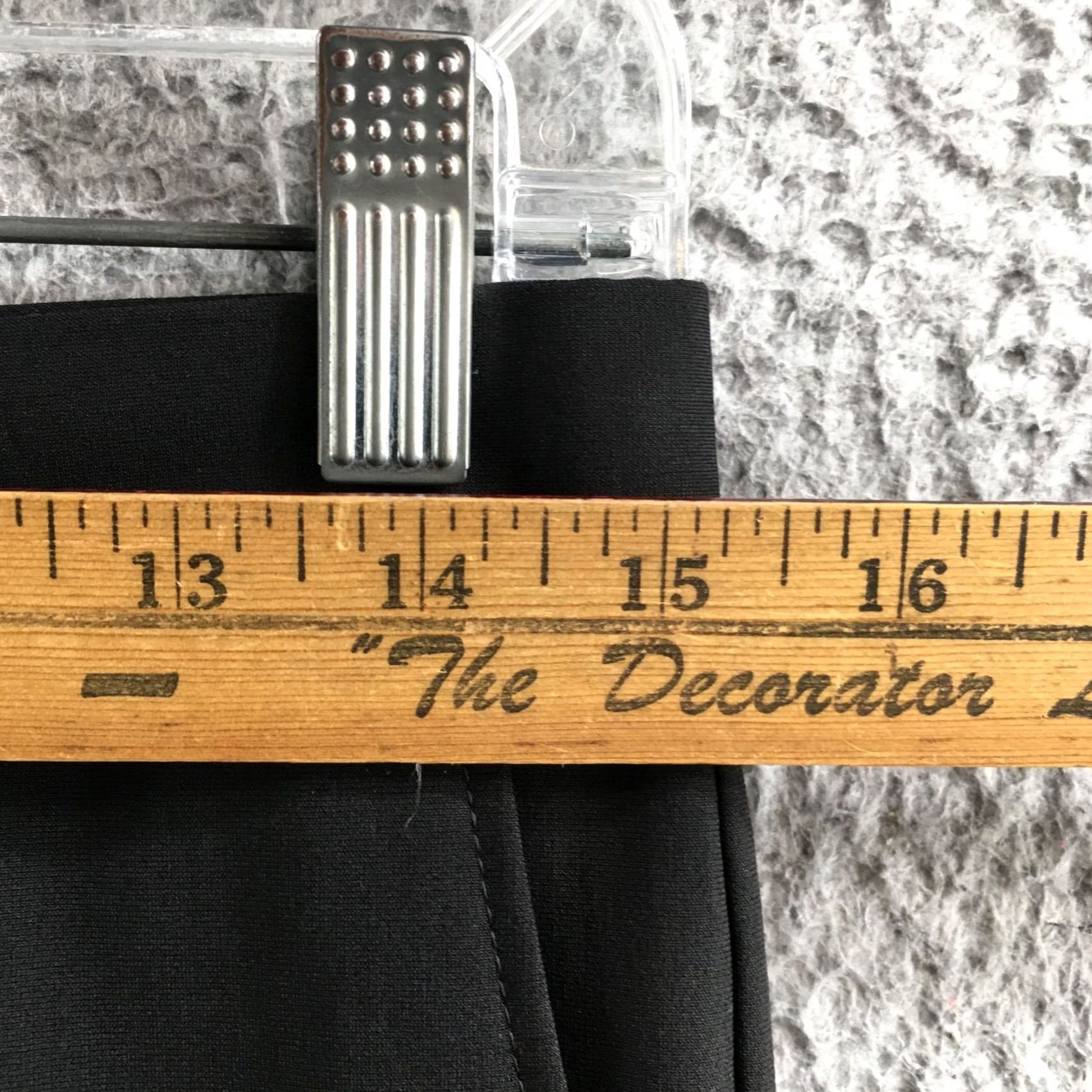 Kenneth Cole Kenneth Cole Reaction Dress Pants Womens 16R (30x27.5) Black Techni-Cole Size 38" / US 16 / IT 52 - 6 Thumbnail