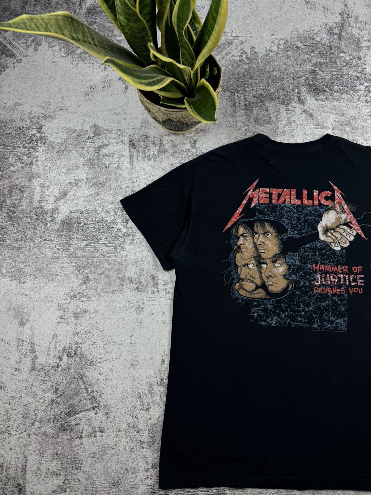 Metallica Metallica 1994 Vintage 90s Justice For All Rock Tour Rap Merch Band Tee T Shirt Size US M / EU 48-50 / 2 - 13 Thumbnail