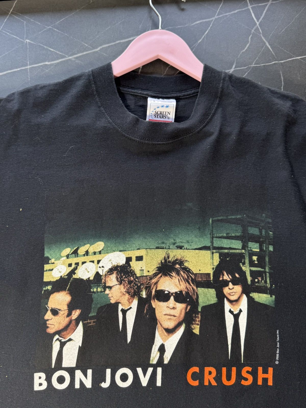 Bon Jovi Vintage 2000s Bon Jovi Crush Band T Shirt Size US L / EU 52-54 / 3 - 2 Thumbnail