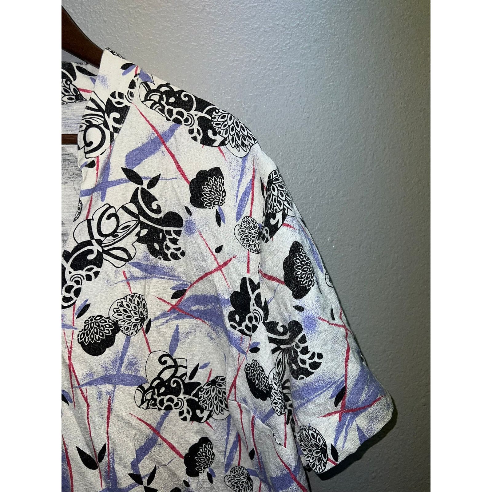 Vintage Womens Maggie Barnes Button Down Top Shirt White Rayon 2X Size XXL / US 16-18 / IT 52-54 - 2 Thumbnail