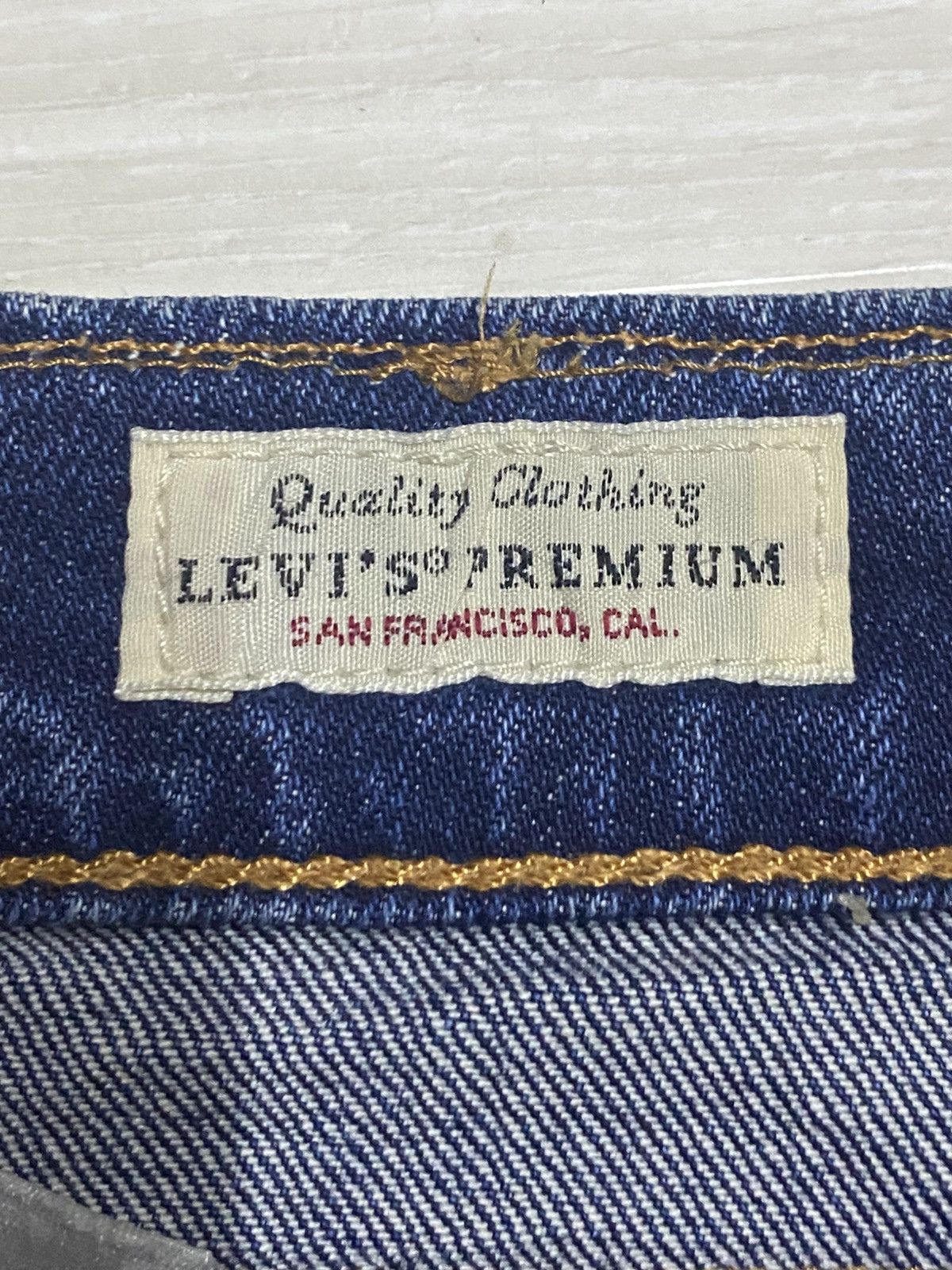 Levi's Vintage Levis 511 Big E Blue Wash Slim Fit Jeans Size US 30 / EU 46 - 11 Thumbnail
