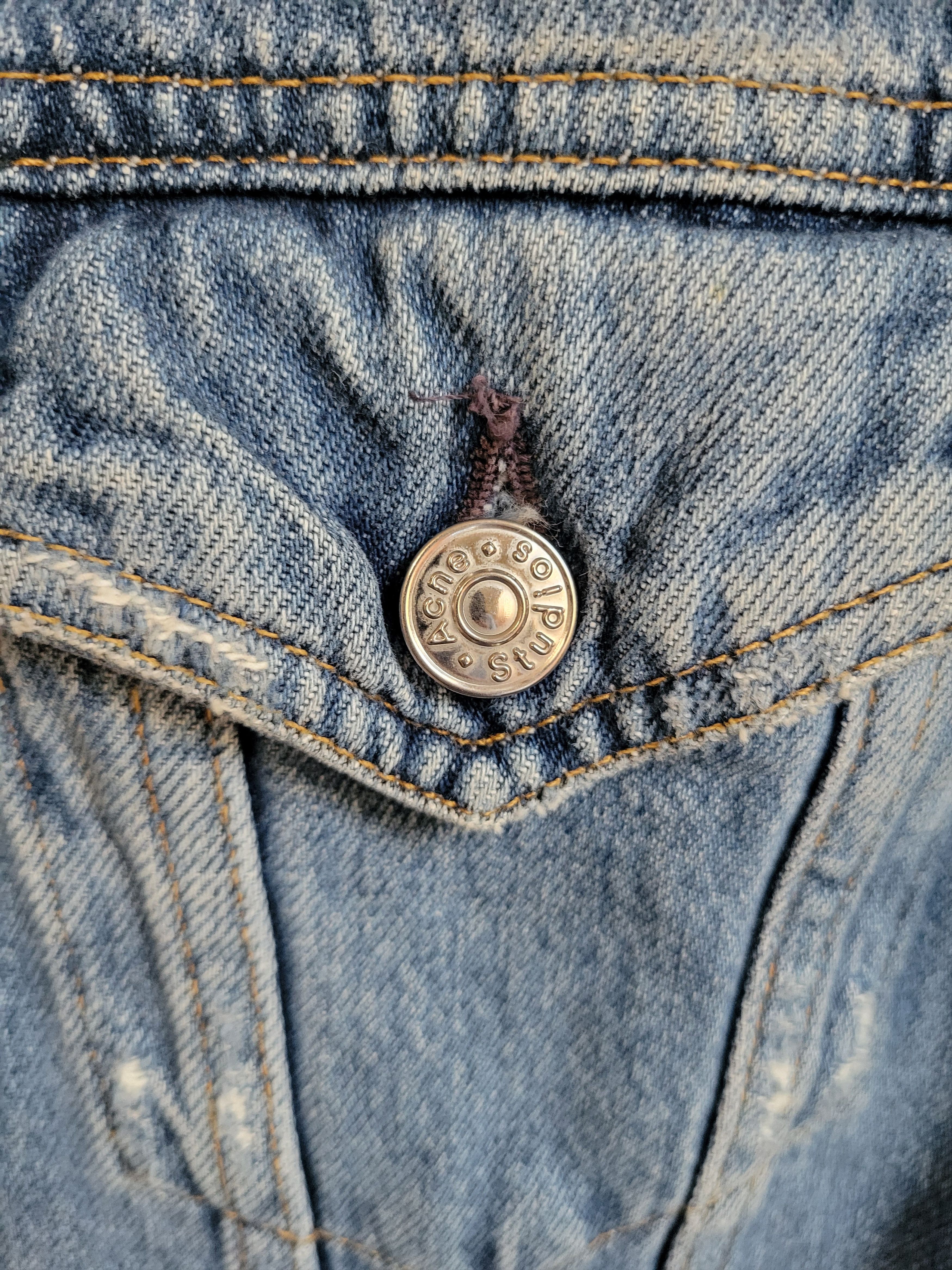 Acne Studios SS16 'Who Ind Fray' Denim Jacket size 48 Size US M / EU 48-50 / 2 - 3 Thumbnail