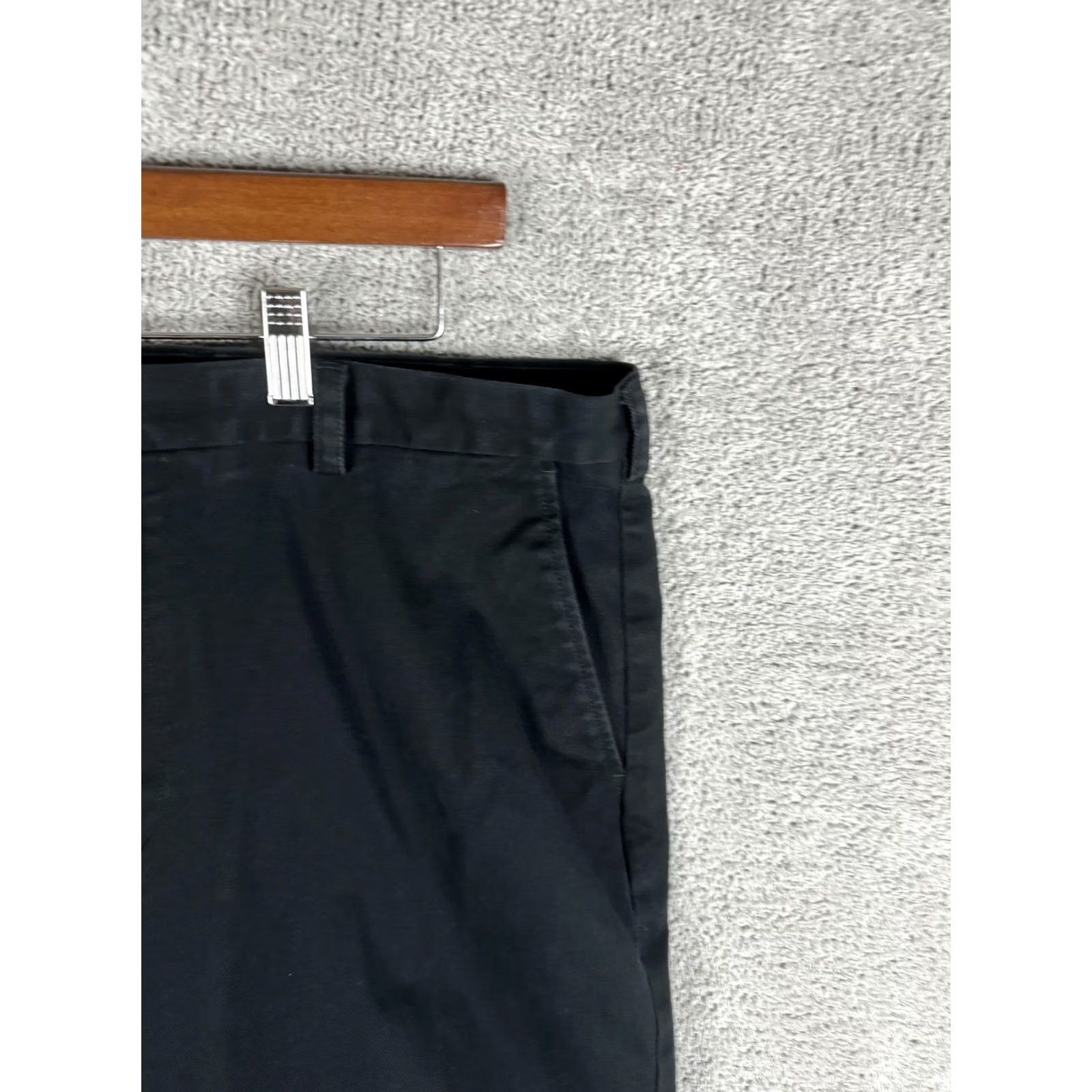 Brooks Brothers Brooks Brothers Clark Fit Chino Pants Flat Front 42x30 Black Mens Casual Dress Pants Size US 42 / EU 58 - 3 Thumbnail