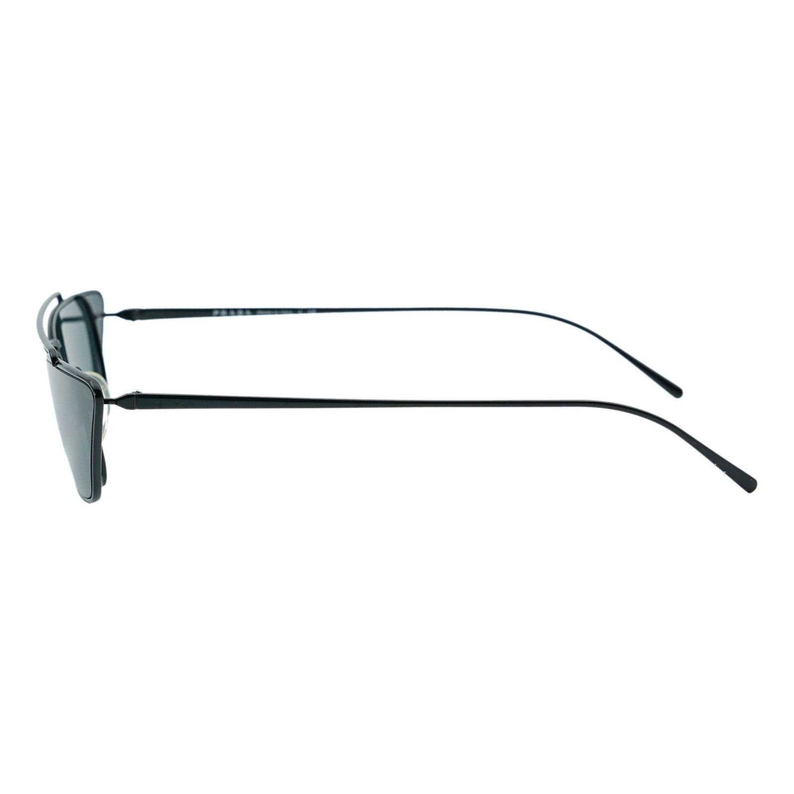 Prada Prada SPR 64U Cat Eye Rectangular Metal Black Sunglasses Size ONE SIZE - 3 Thumbnail