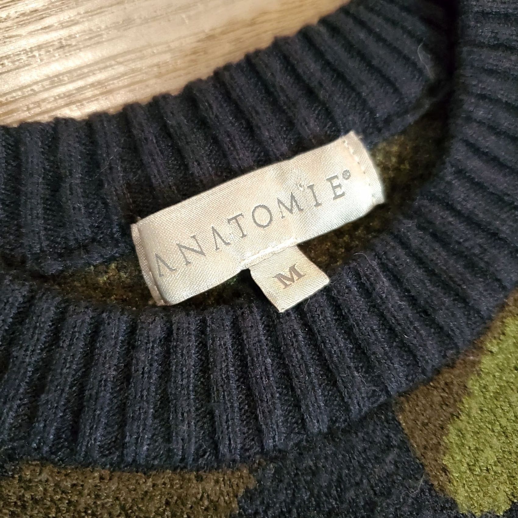 ANATOMICA Anatomie Designer Camo Sweater Womens Sz M Rare Preppy Streetwear Size M / US 6-8 / IT 42-44 - 3 Thumbnail