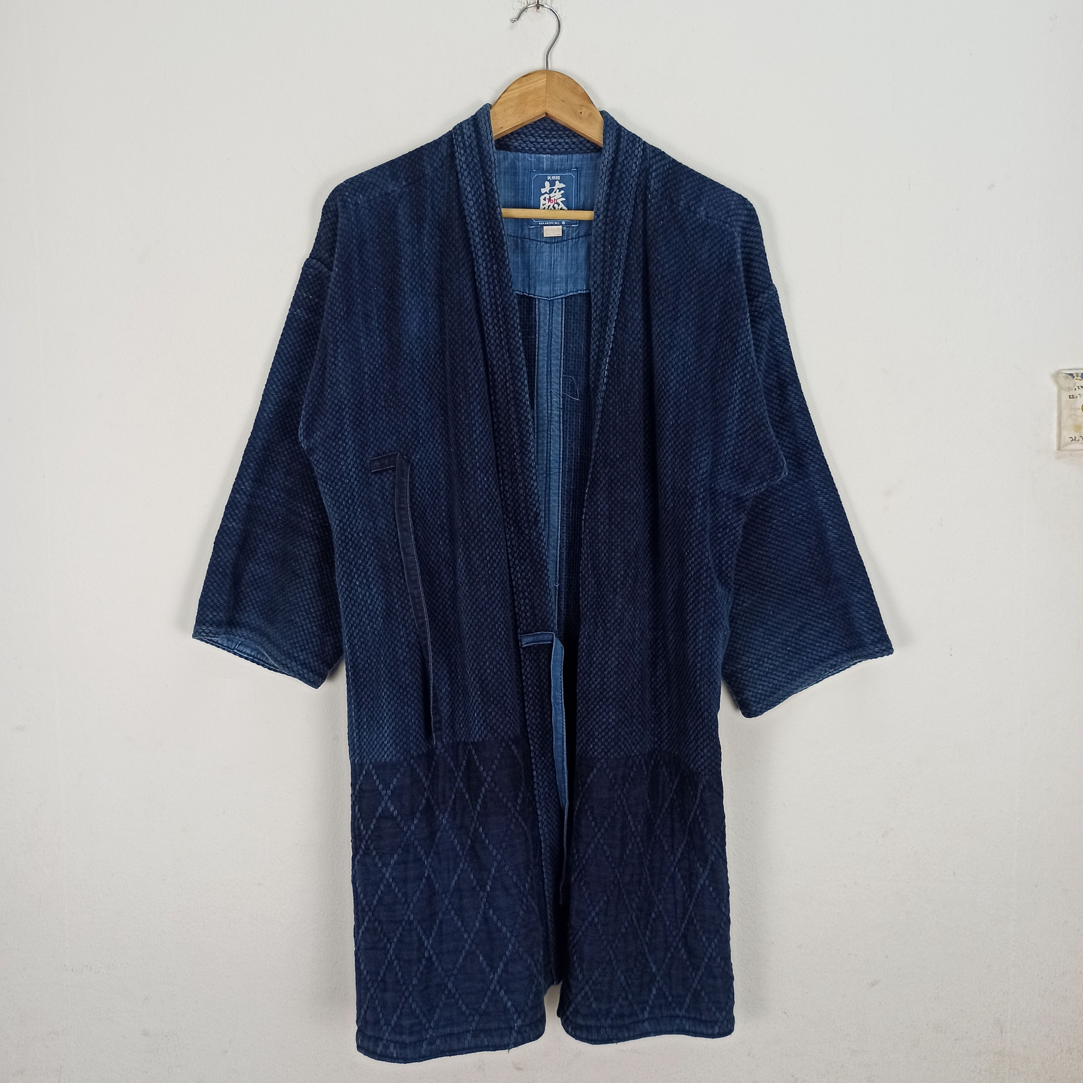 Indigo Vintage Kimono Indigo Japanese Traditional Size US L / EU 52-54 / 3 - 1 Thumbnail