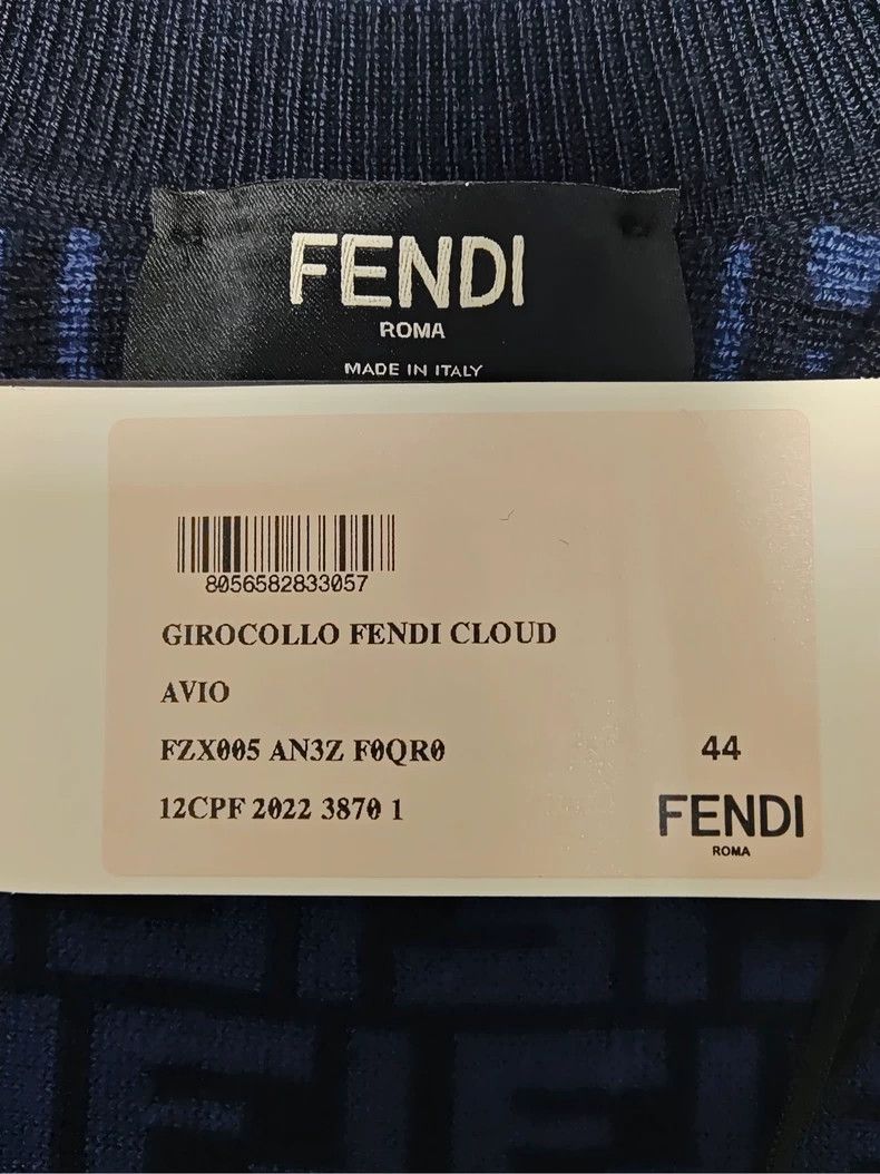 Fendi FENDI SS23 Crew Neck Pullover Gradient Sweater 2502-Nextarr Size US S / EU 44-46 / 1 - 4 Thumbnail