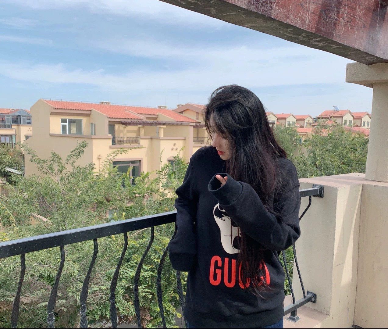 Gucci Gucci Big Logo Letter Hoodie Black S Size S / US 4 / IT 40 - 8 Thumbnail