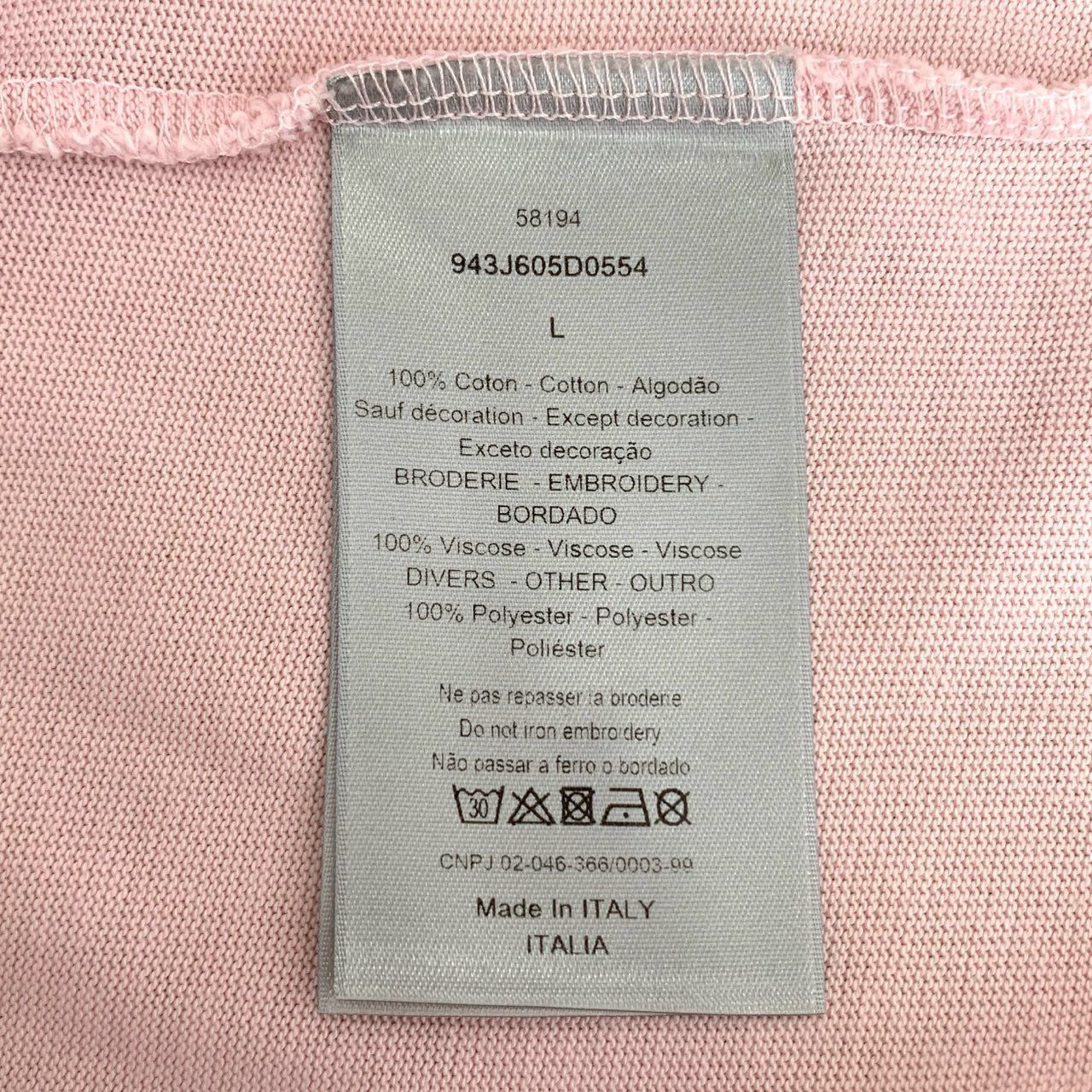 Dior Dior Embroidered Logo & Flower Pattern Cotton Short-Sleeve R Size L / US 10 / IT 46 - 4 Thumbnail