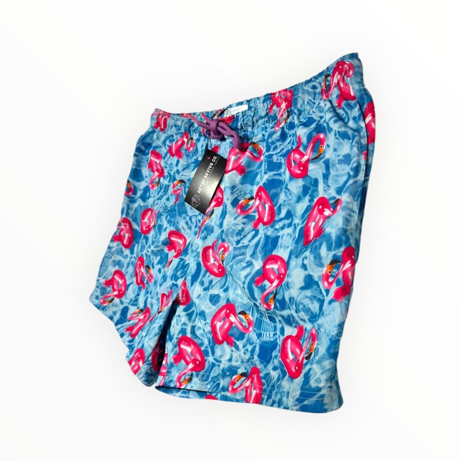 Primark Primark Swim Shorts Men's UK Size XL Blue Flamingo Float Size US 36 / EU 52 - 2 Thumbnail