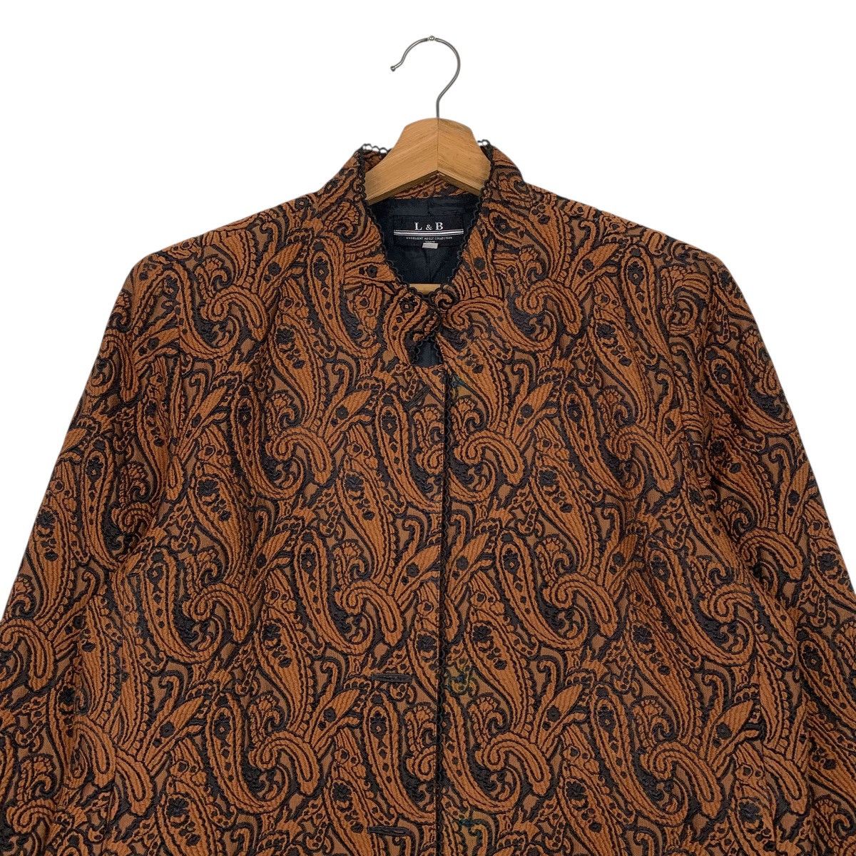 Japanese Brand L & B Abstract Design Women Jacket Size L / US 10 / IT 46 - 2 Thumbnail