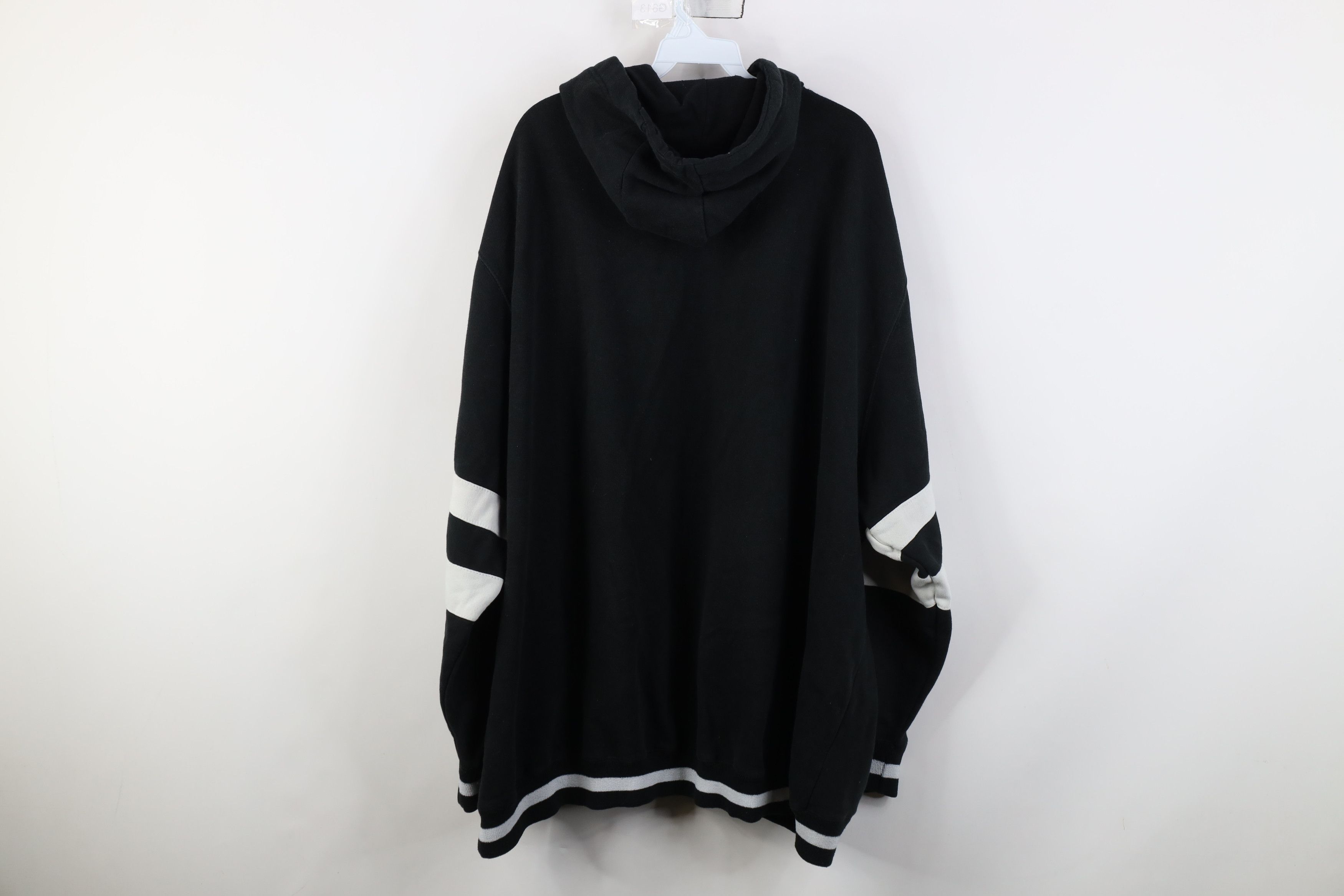 Vintage Vintage 90s Y2K Streetwear Striped Blank Hoodie Sweatshirt Size US XXL / EU 58 / 5 - 11 Thumbnail