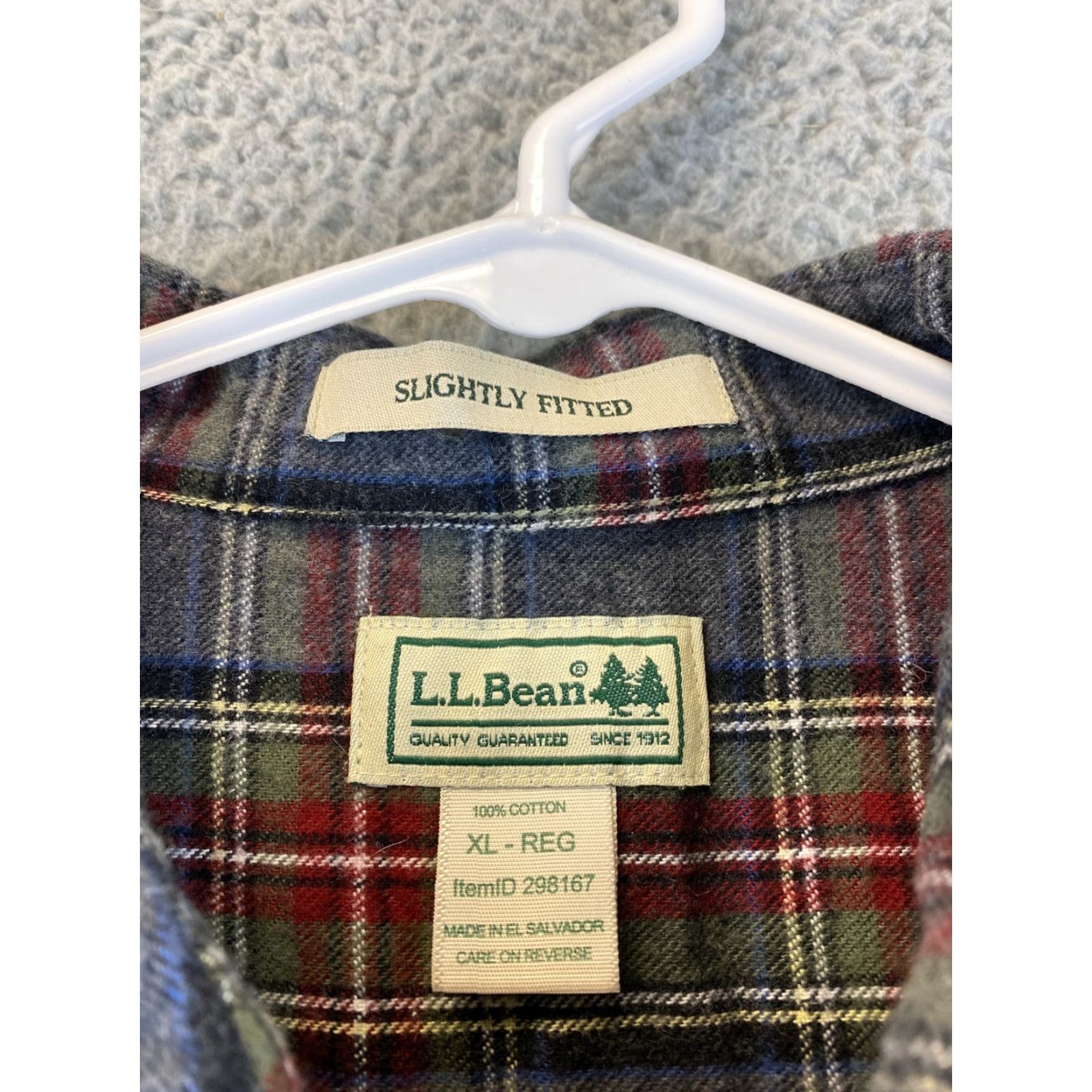 Vintage VINTAGE? No, L.L. Bean Fleece Plaid Shirt Men XL Gray Brown 80-20 Regular Fit Pockets Outdoor Workwear XL Mens Size US XL / EU 56 / 4 - 5 Thumbnail