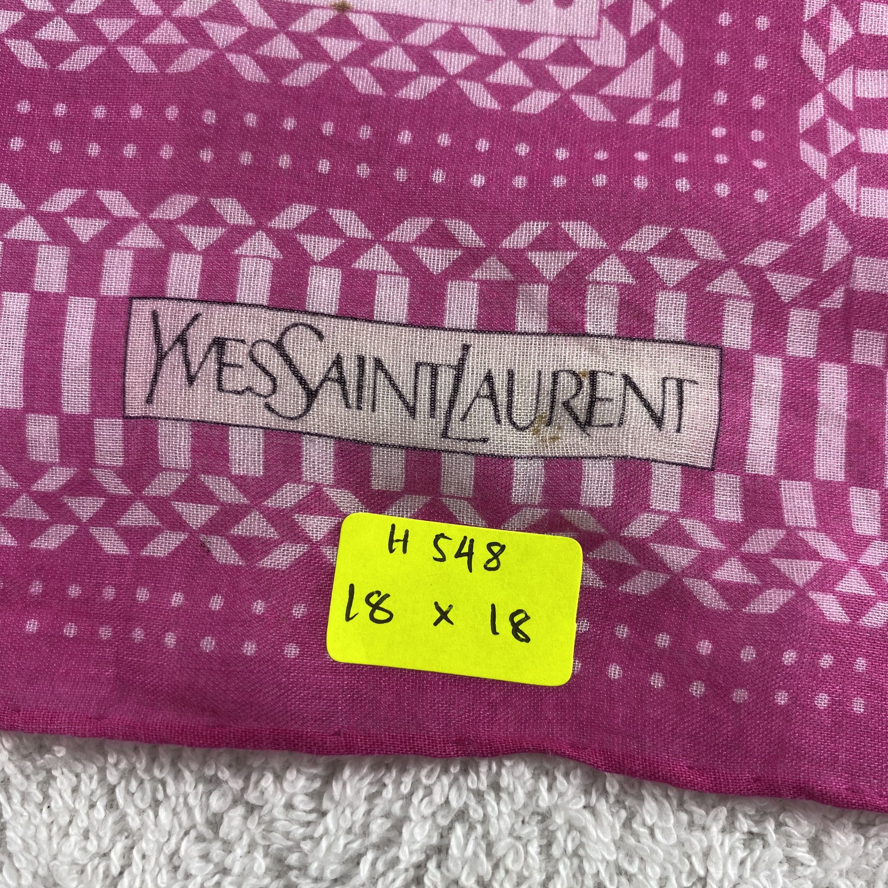 Vintage × Yves Saint Laurent Yves Saint Laurent Handkerchief / Neckerchief / Bandana Size ONE SIZE - 5 Thumbnail