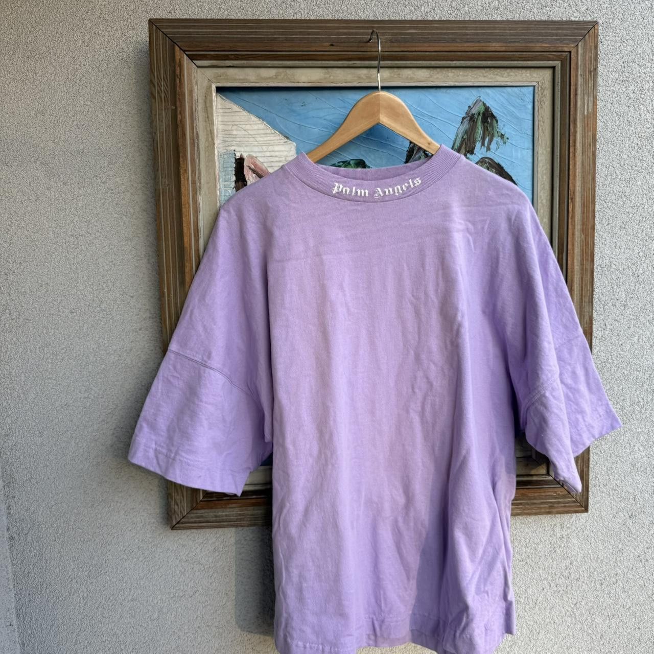 Palm Angels Palm Angels T shirt Tee Purple Spellout Streetwear Big Logo Size US S / EU 44-46 / 1 - 4 Thumbnail