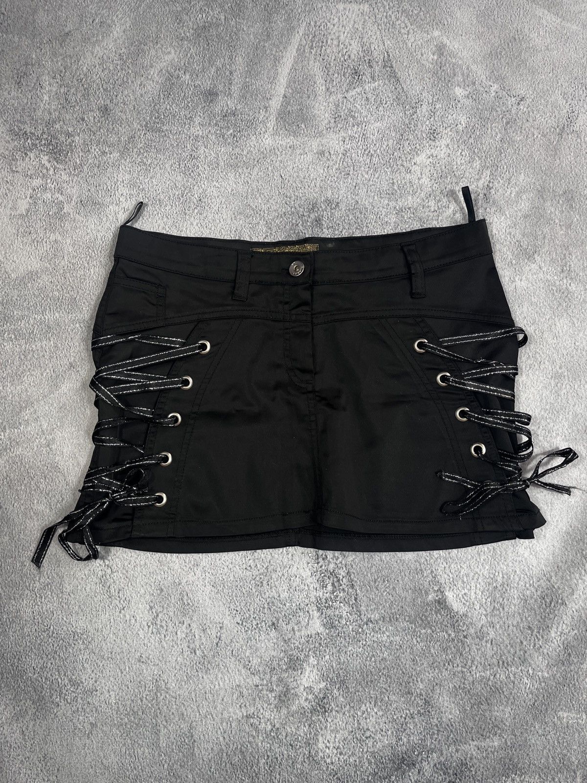 Vintage Vintage Y2K Avant Garde bondage mini skirt opium streetwear Size 30" / US 8 / IT 44 - 1 Thumbnail