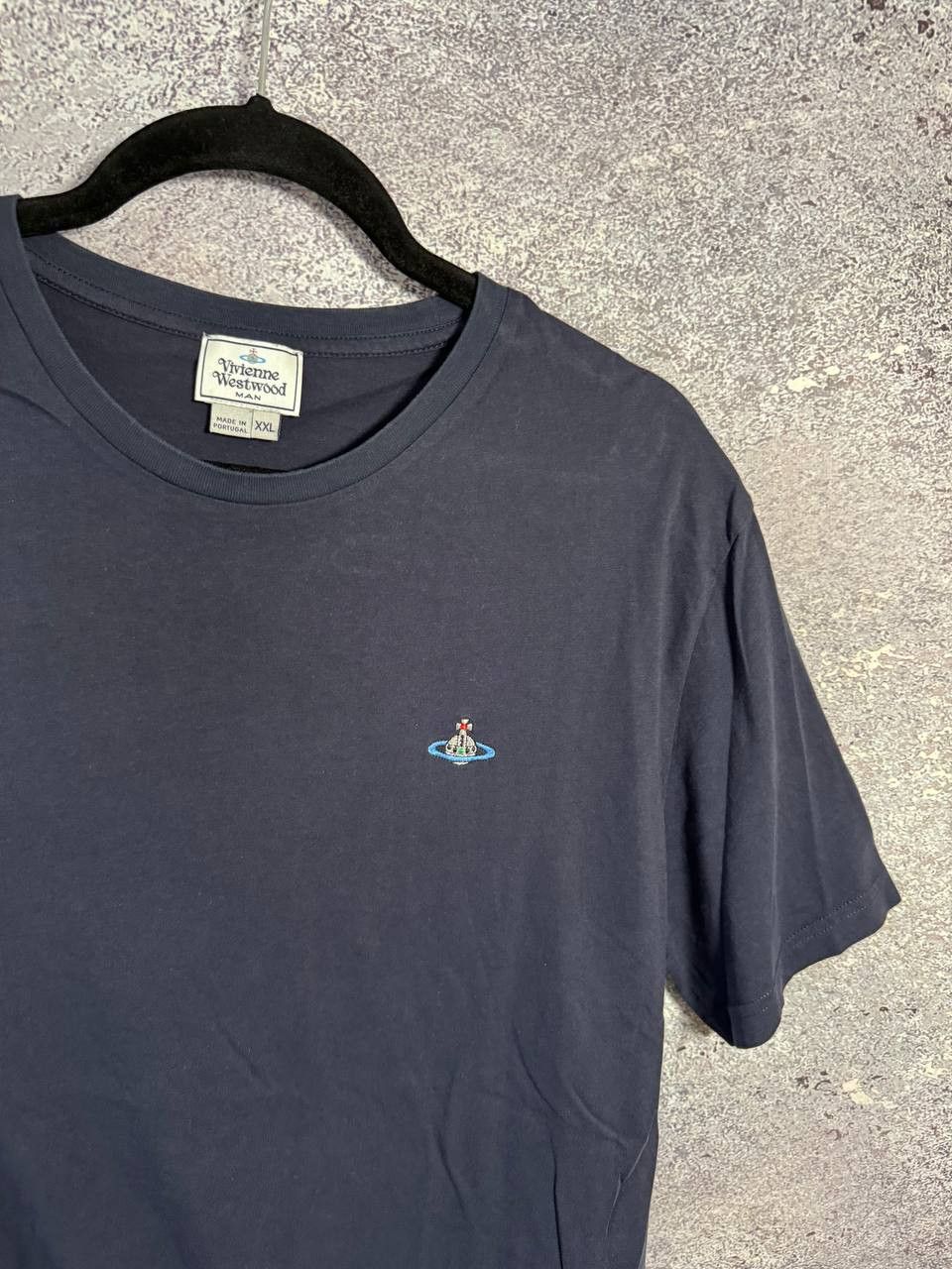 Vivienne Westwood Vivienne Westwood Orbital Embroidered Logo Blue Tee Size US XXL / EU 58 / 5 - 7 Thumbnail