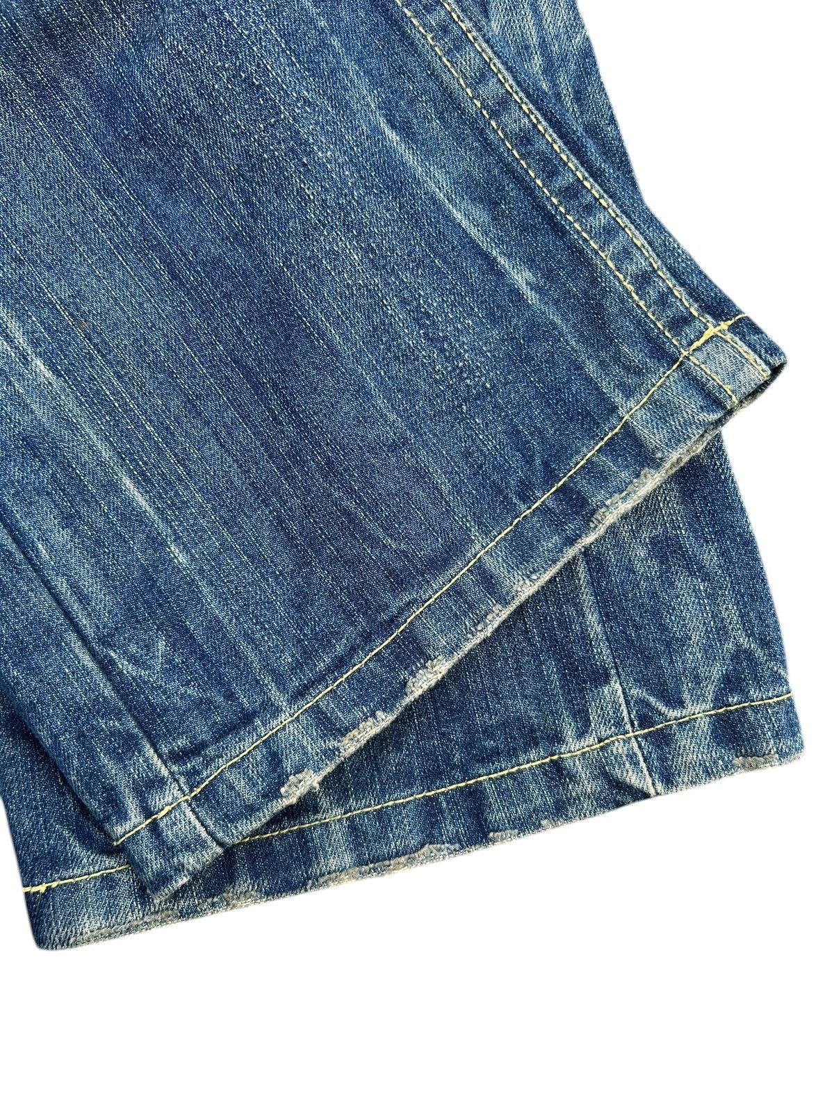 Kapital RED PEPPER GOLD LABEL PUNK DISTRESSED DENIM JEANS Size US 35 - 17 Thumbnail