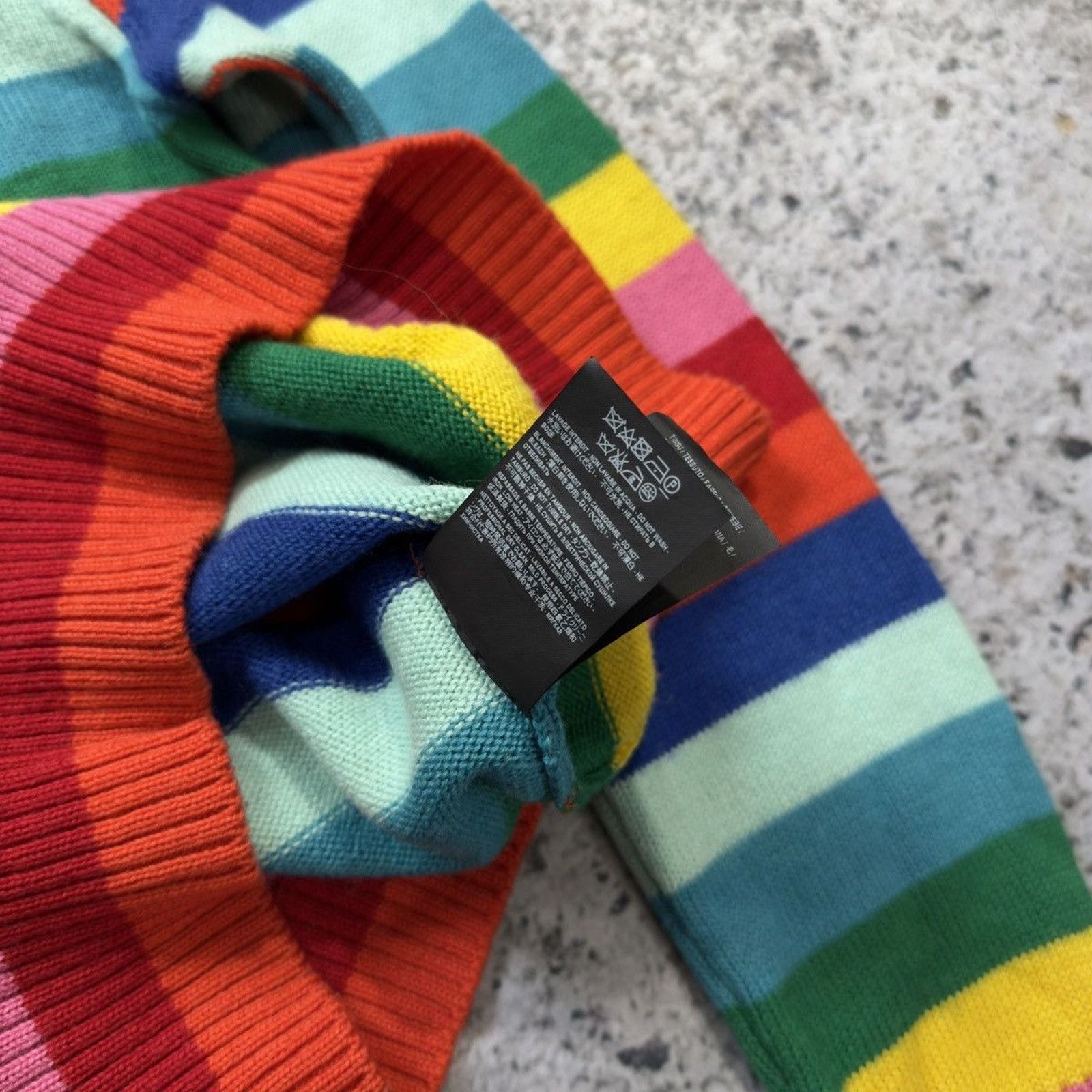 Saint Laurent Paris Saint Laurent Paris Hedi Slimane AW15 Rainbow Stripe Sweater Size US M / EU 48-50 / 2 - 7 Thumbnail
