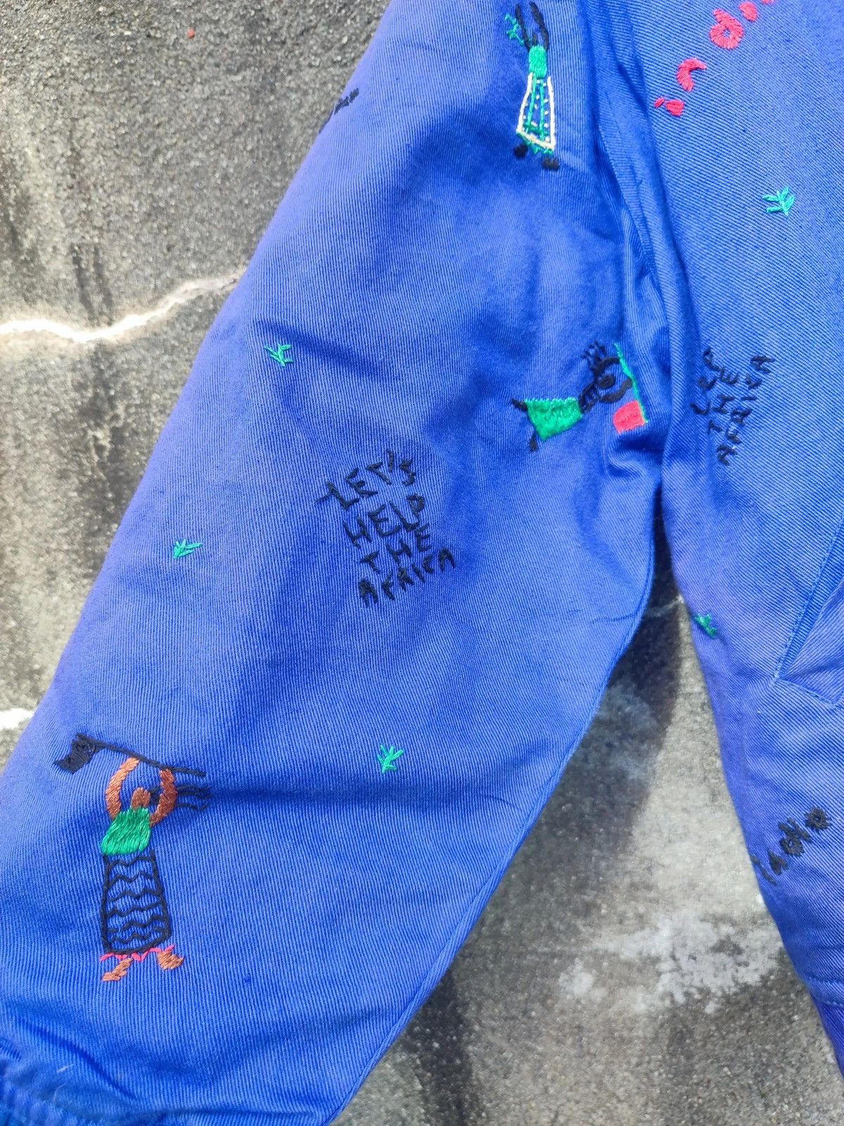 Vintage Indio Vintage Embroidered Jacket – Cotton – M – Vibrant Blue Size US M / EU 48-50 / 2 - 4 Thumbnail