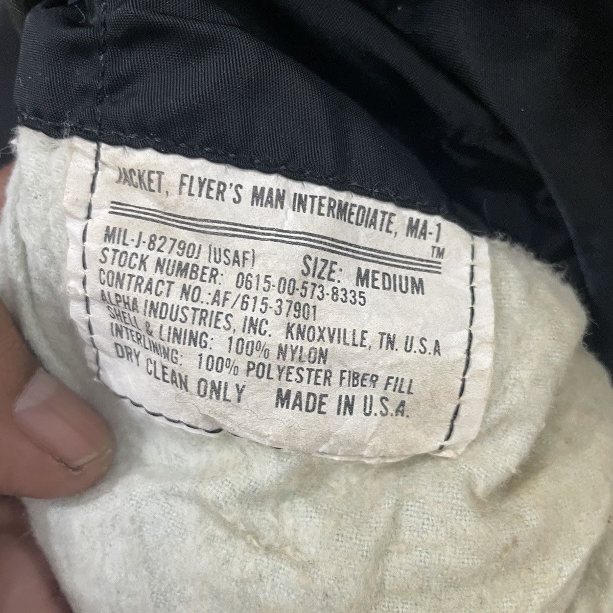 Other Vintage 90s Flyer’s Man Ma-1 Usaf Bomber Jacket Size US M / EU 48-50 / 2 - 5 Thumbnail
