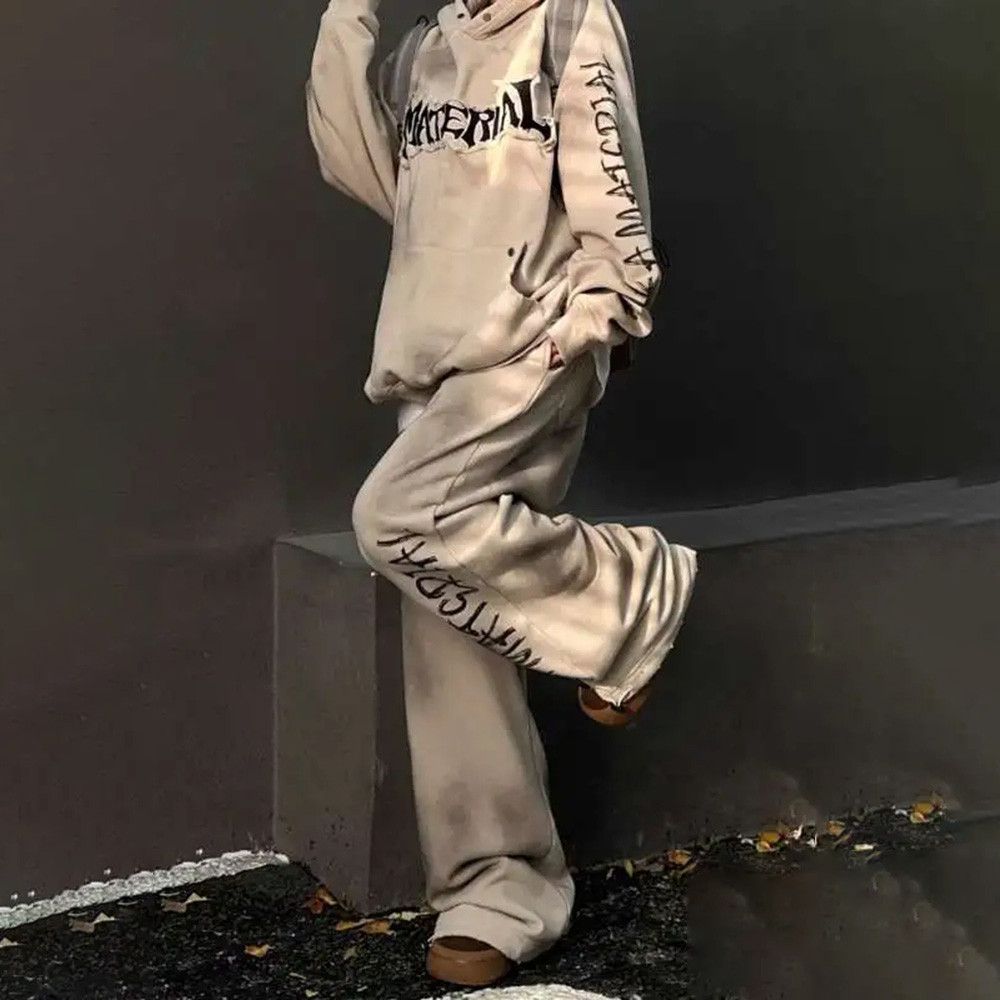 Japanese Brand japanese style graffiti wide sweatpants Size US 30 / EU 46 - 4 Thumbnail
