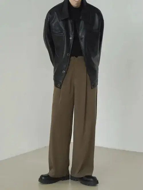 Other Korean fashion retro faux leather jacket Size US L / EU 52-54 / 3 - 4 Thumbnail