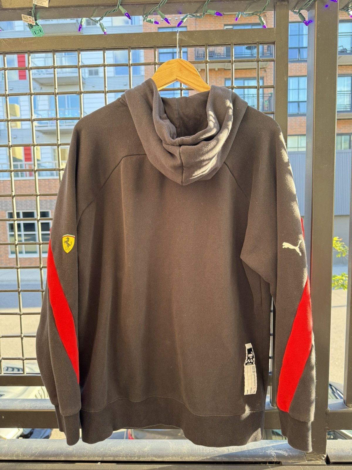 Ferrari × Puma Ferrari x Puma Hoodie Black and Red Size US L / EU 52-54 / 3 - 3 Thumbnail