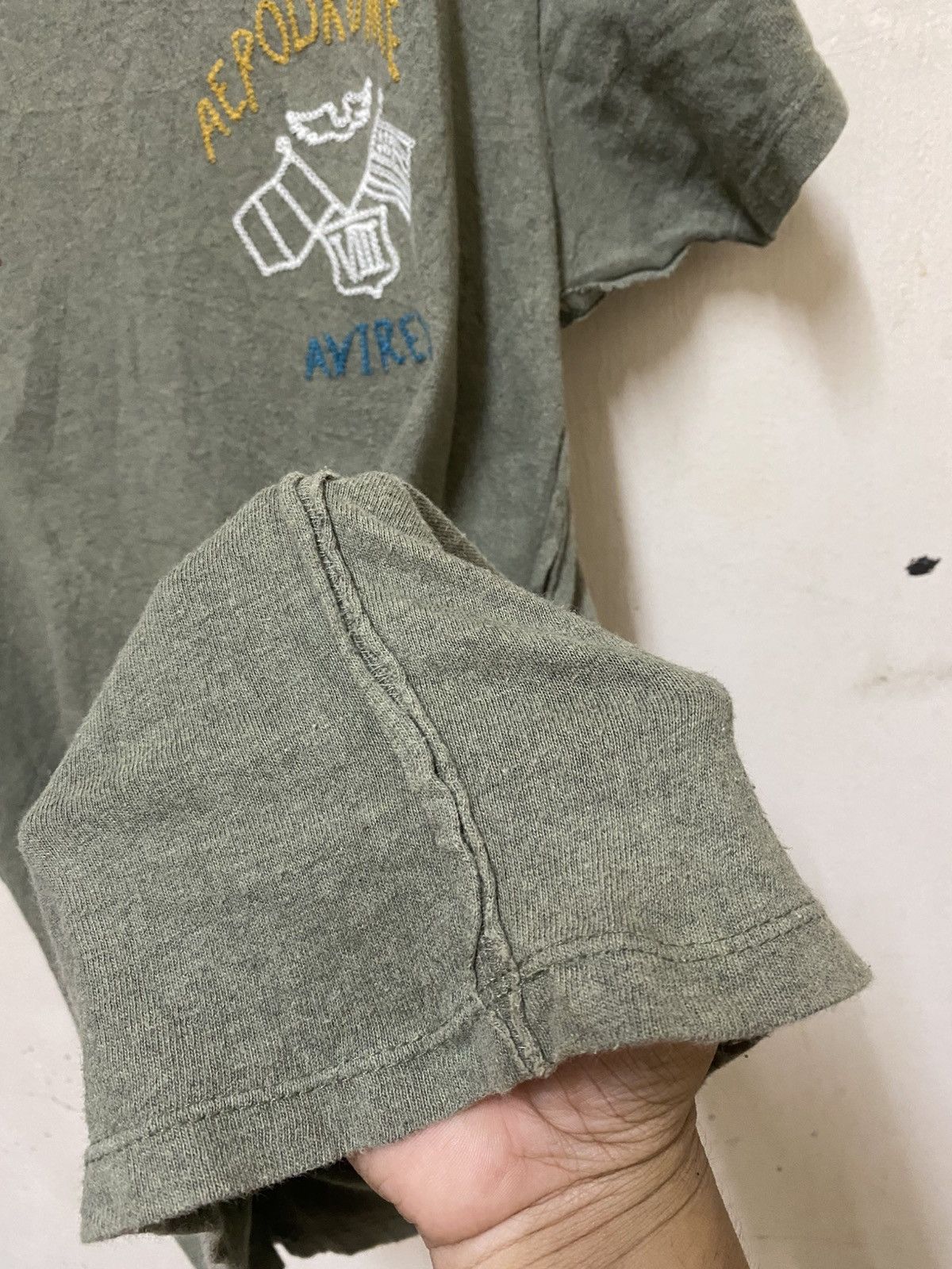 Avirex Avirex Aerodrome Embroidered Crewneck Tee Size US M / EU 48-50 / 2 - 6 Thumbnail