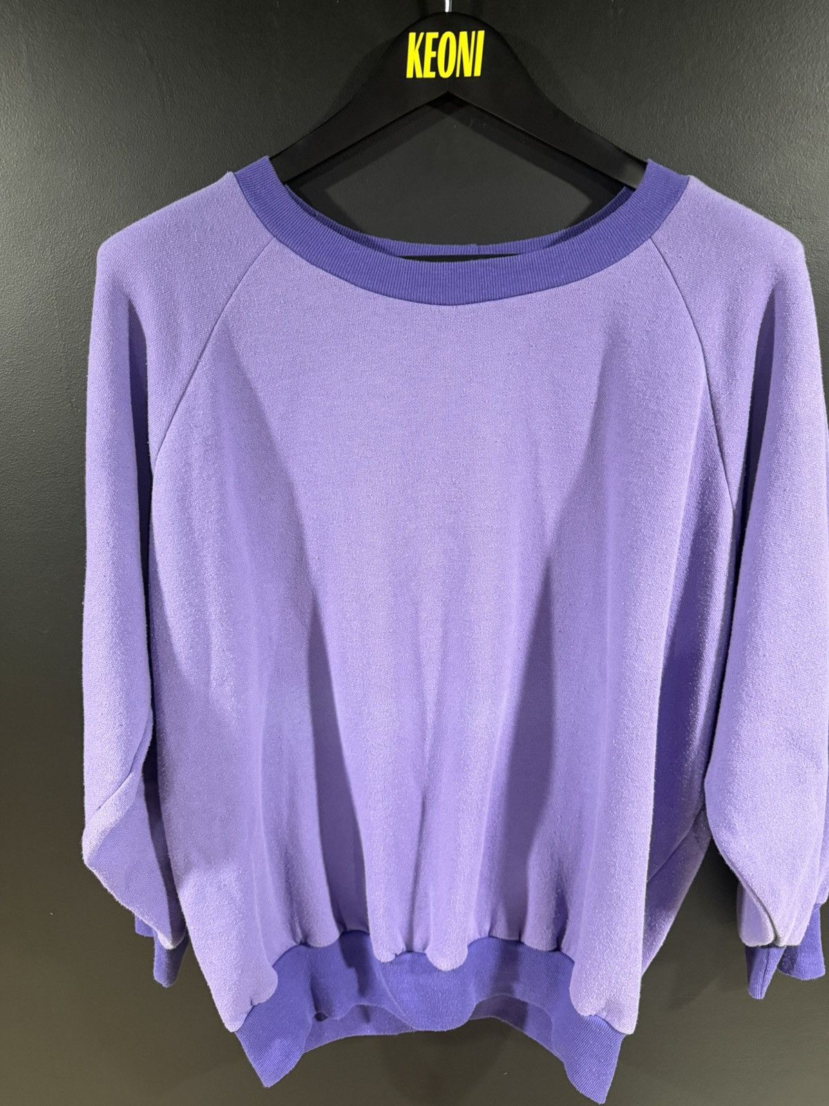 Vintage 1980s Vintage Purple Sun Faded Grunge Boxy Sweatshirt XL Size US XL / EU 56 / 4 - 2 Thumbnail