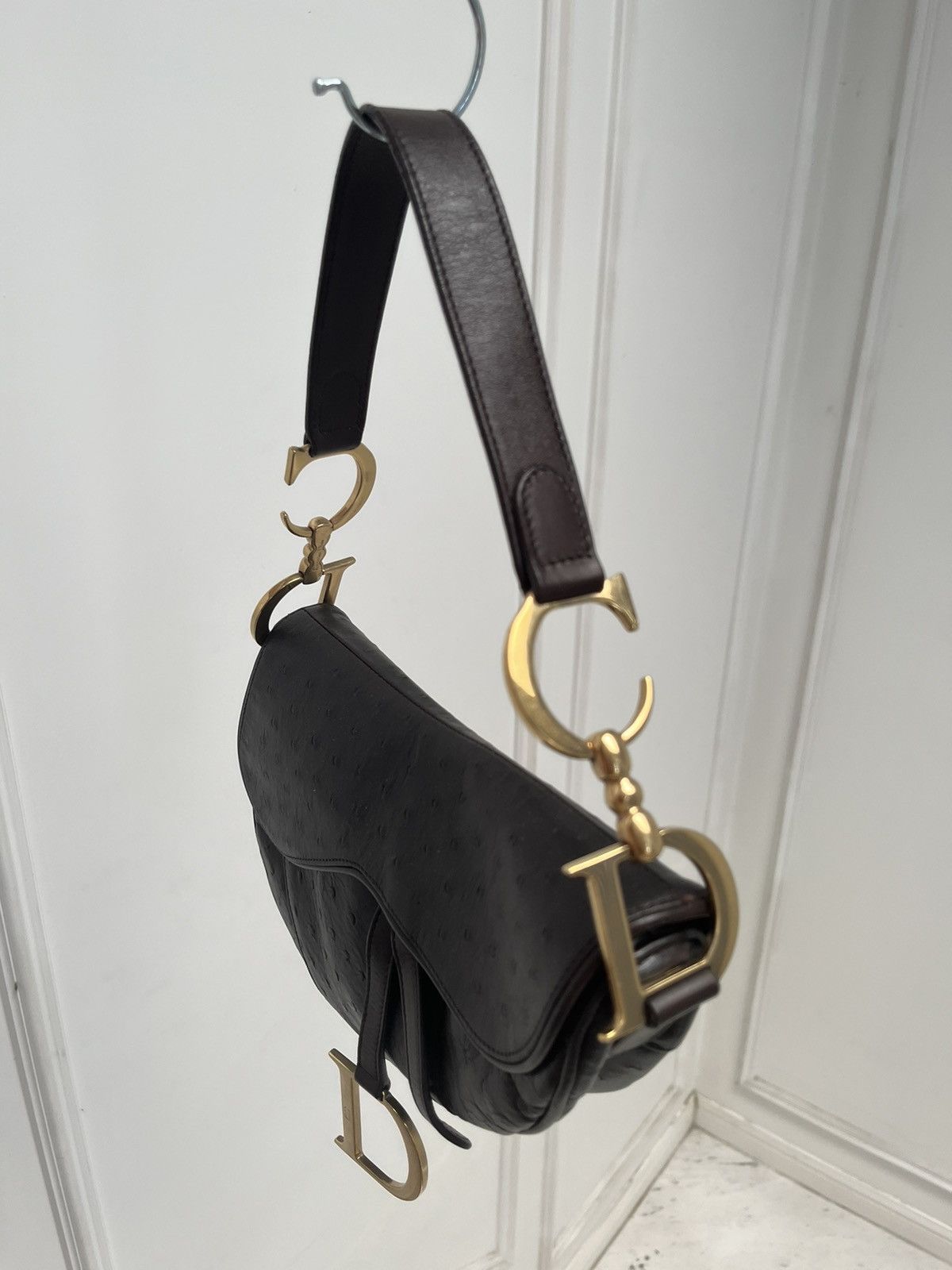 Dior Dior ostrich saddle bag Size ONE SIZE - 4 Thumbnail