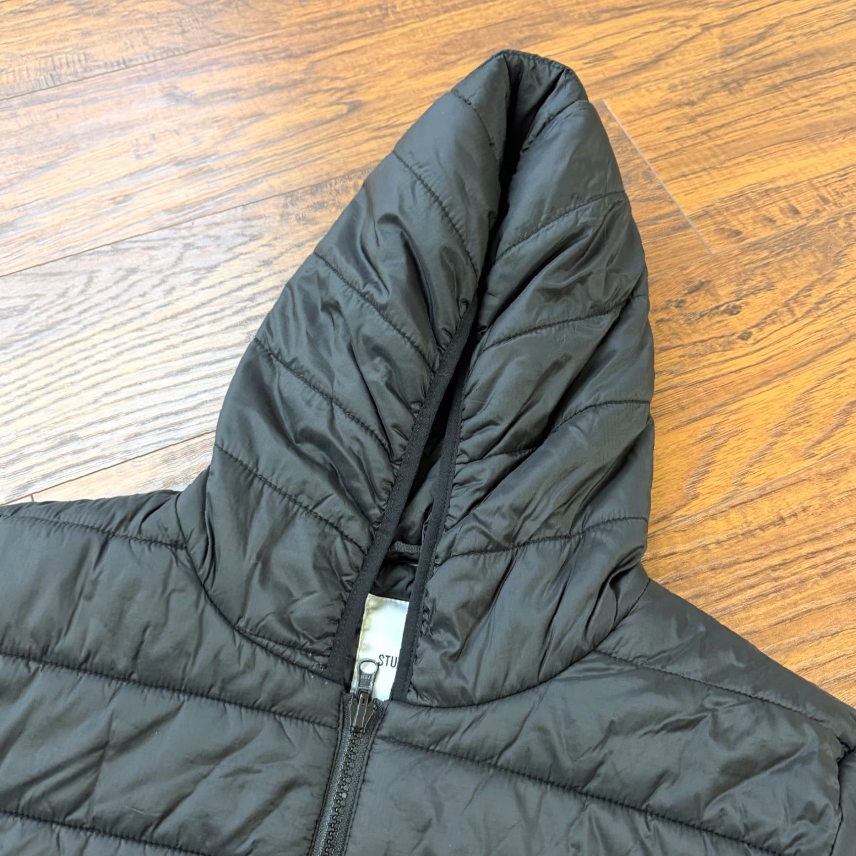 Stutterheim Stutterheim Jacket Mens XL Black Rain Coat Hooded Full Zip Insulated Quilted Size US XL / EU 56 / 4 - 2 Thumbnail