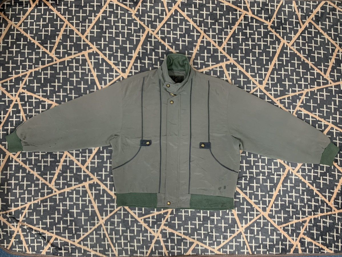 Vintage LAST DROP#Gianni Valentino Italy Bomber Jacket Size US M / EU 48-50 / 2 - 1 Thumbnail