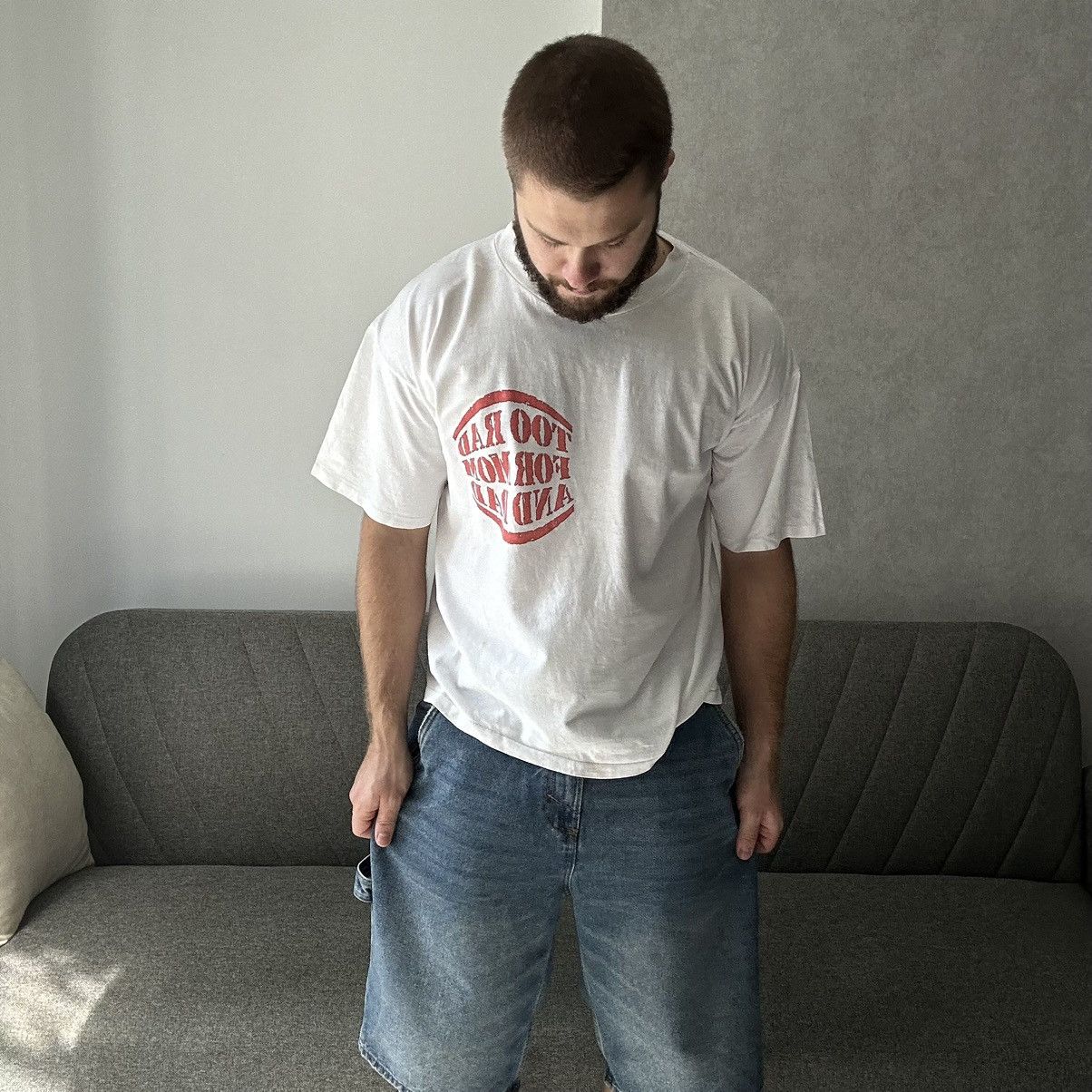 Vintage Vintage Japanese Style Too Rad For Mom and Dad Joke Y2K Size US L / EU 52-54 / 3 - 2 Thumbnail