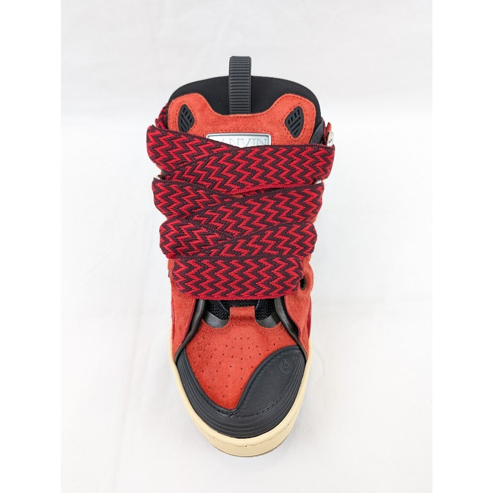 Lanvin o1rshd1 Curb Sneakers in Poppy Red/Black 42 Size US 9 / EU 42 - 6 Thumbnail