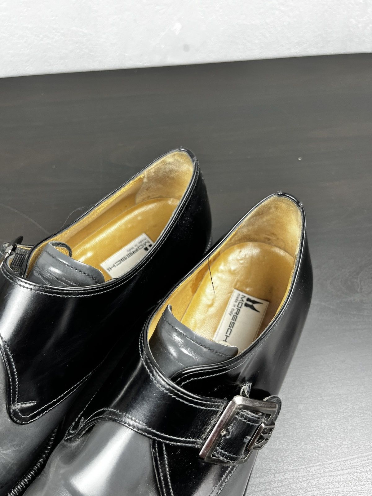 Moreschi Moreschi Made in Italy Men's Buckle Strap Black Shoes Size US 10 / EU 43 - 10 Thumbnail