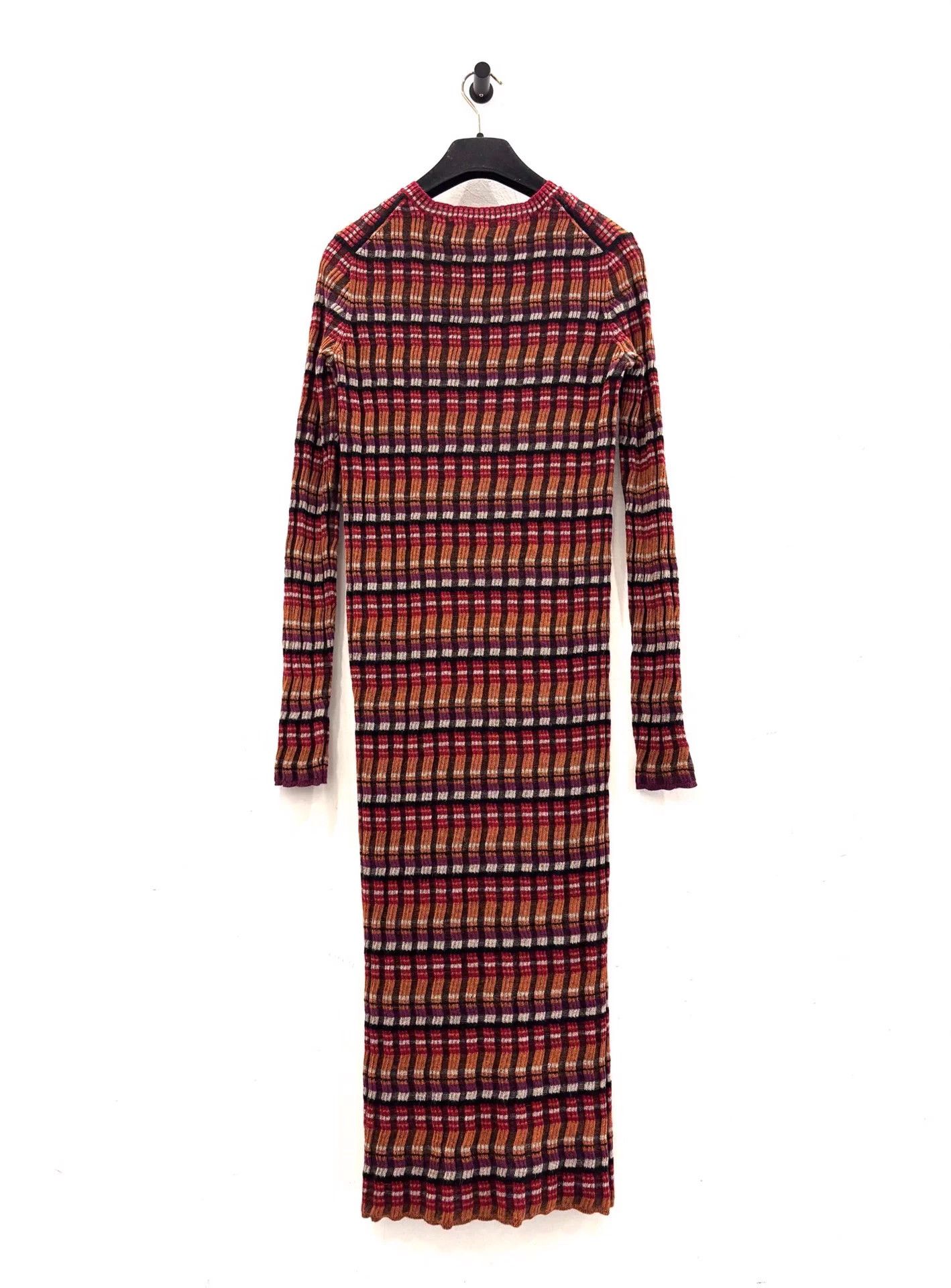 Chanel Chanel Burger Women's Alpaca Stripe Long Knit Dress 38 Size S / US 4 / IT 40 - 3 Thumbnail
