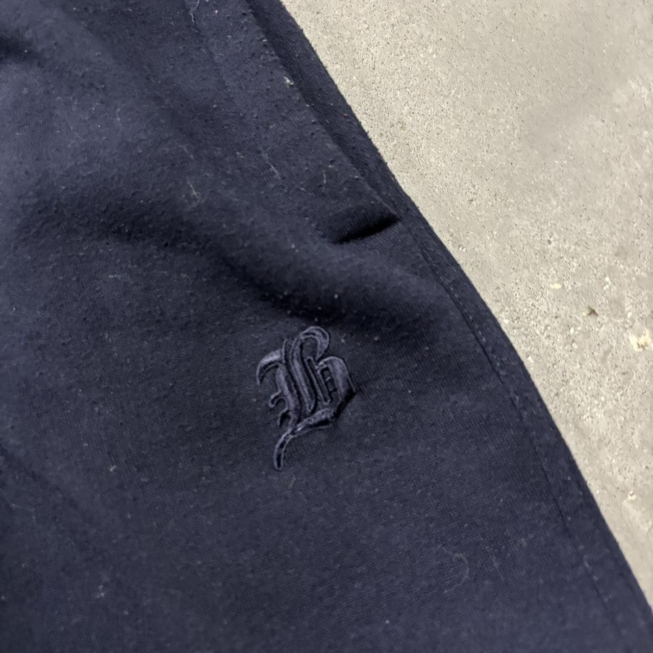 Japanese Brand × Vintage Crazy Vintage Y2K/2000s Baggy Navy Blue Skater Style Cargo Sweatpants! Size US 30 / EU 46 - 5 Thumbnail