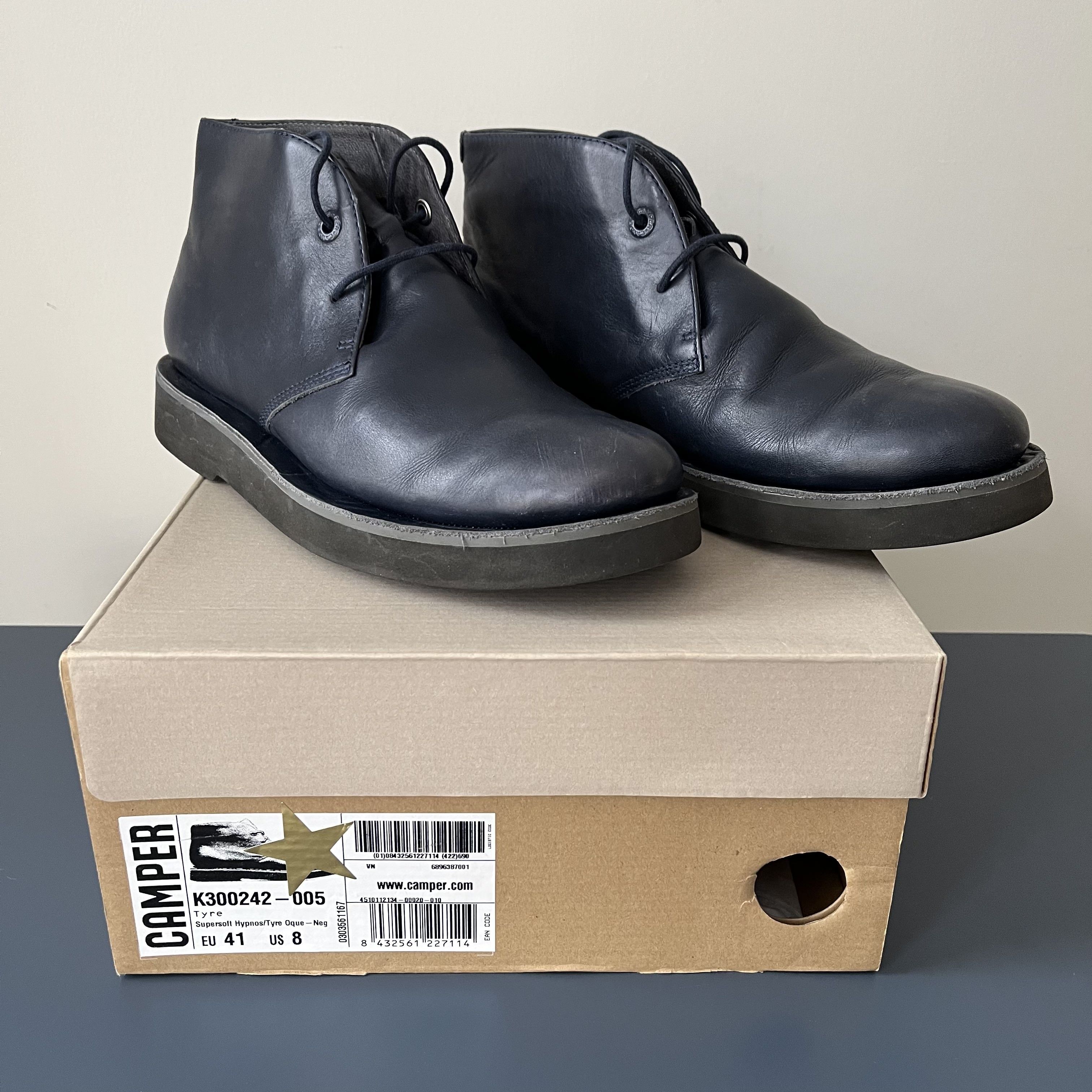 Camper Camper Tyre Blue Ankle Boots / Shoes Size US 8 / EU 41 - 2 Thumbnail