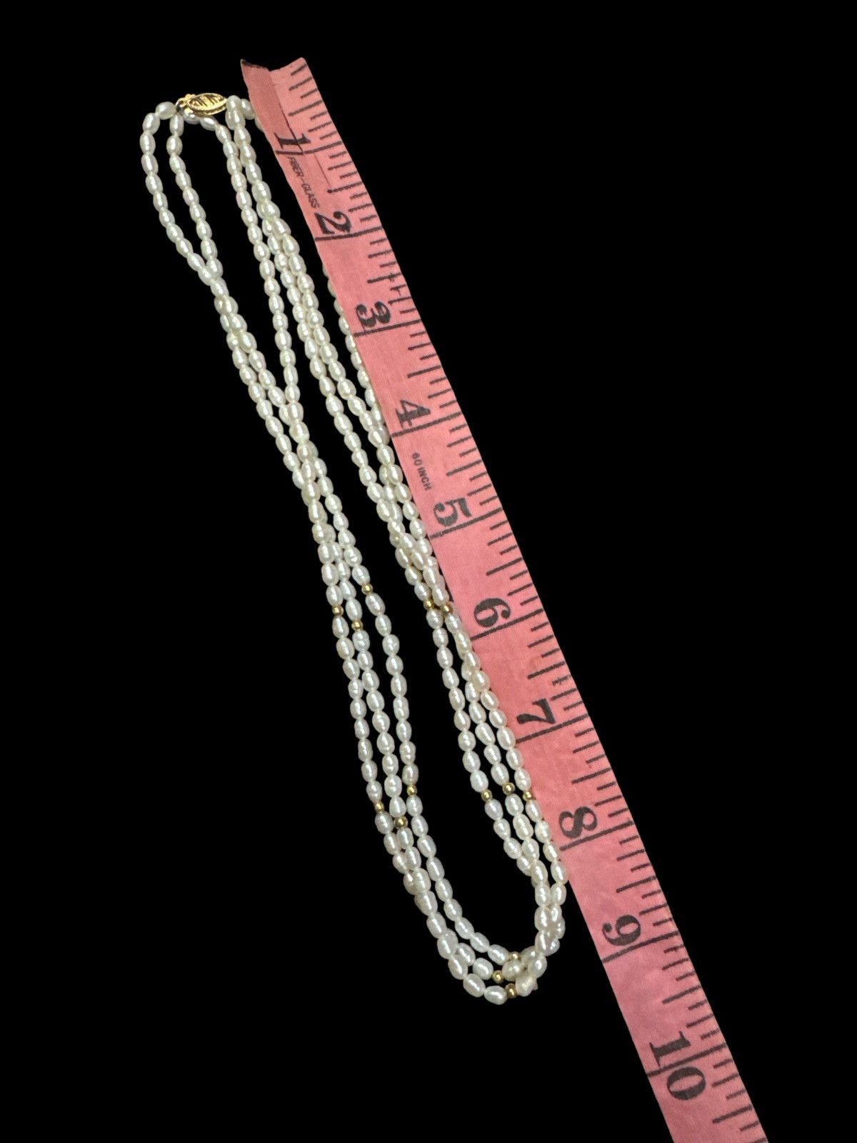 Jewelry × Vintage NATURAL PEARL NECKLACE DOUBLE STRANDS 14K CLASP Size ONE SIZE - 2 Thumbnail