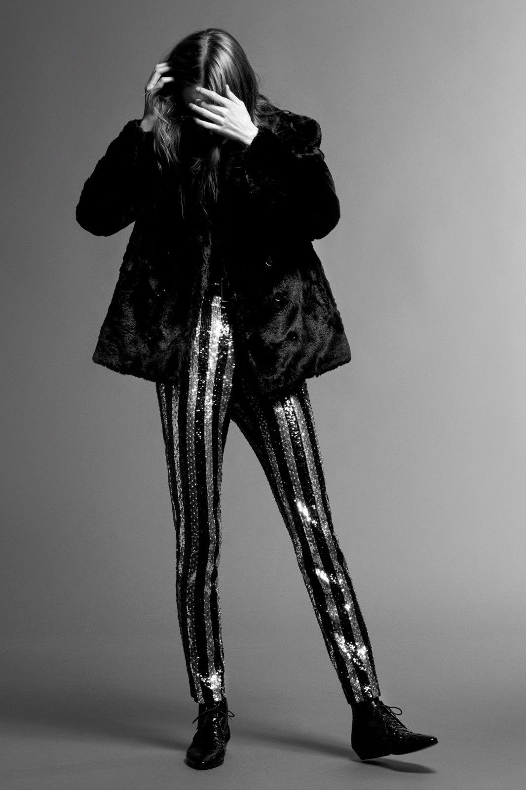 Saint Laurent Paris Fall/Winter 2019 Double-Breasted Fur Coat Size US S / EU 44-46 / 1 - 2 Thumbnail