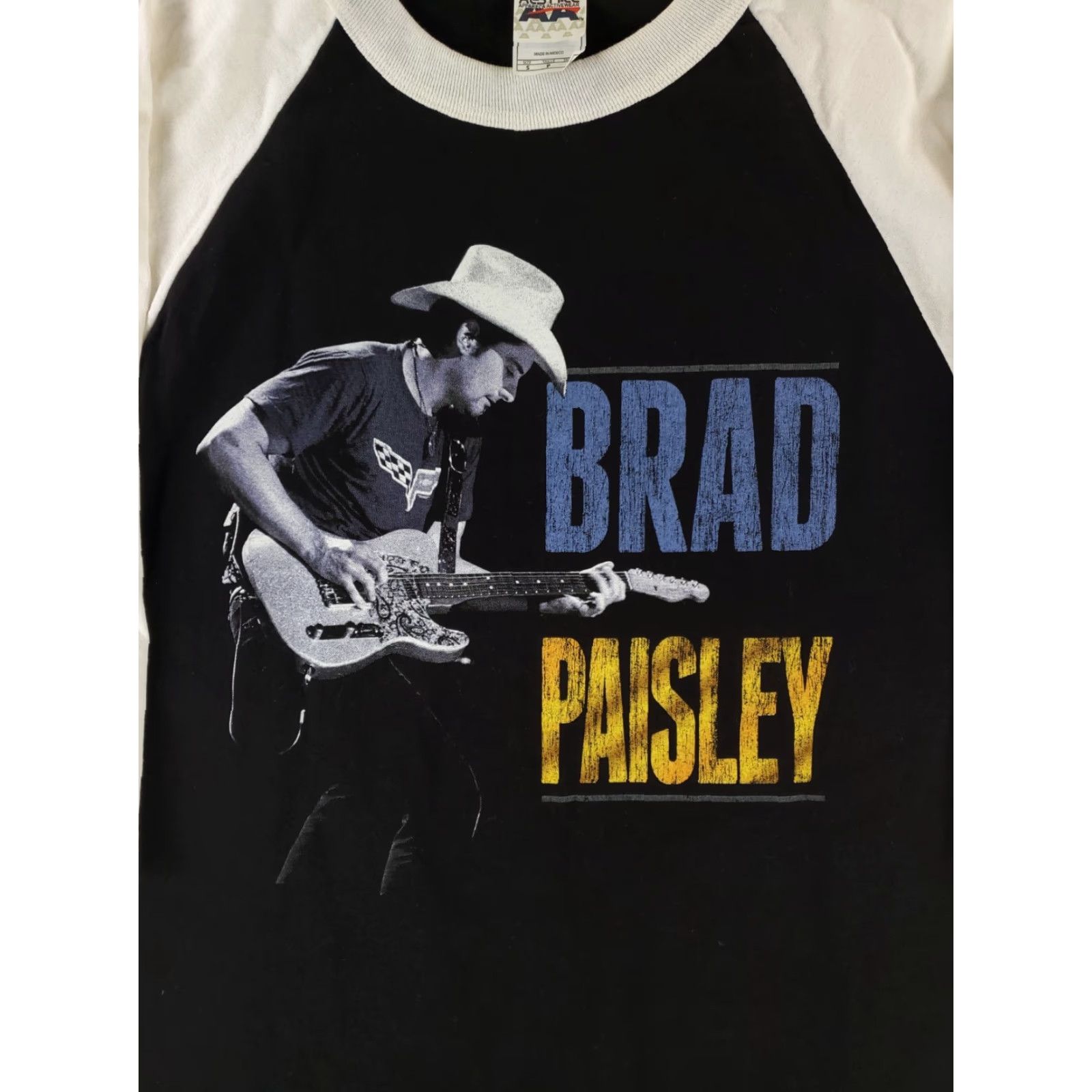 Vintage Brad Paisley Shirt Raglan 2014 Tour Alstyle Mens S Black Crew Neck Shirt Size US S / EU 44-46 / 1 - 2 Thumbnail